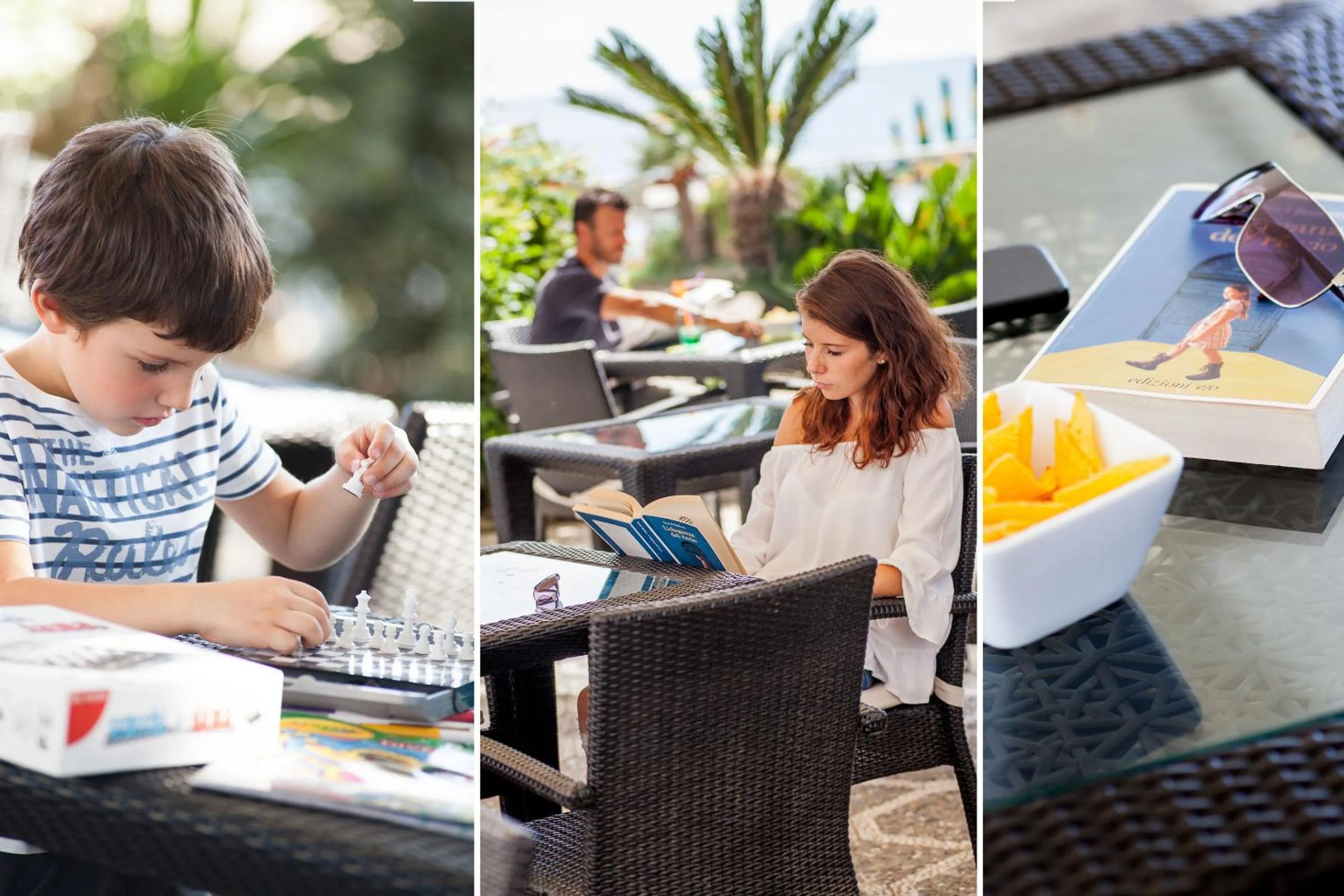 Patio in Hotel Gabriella