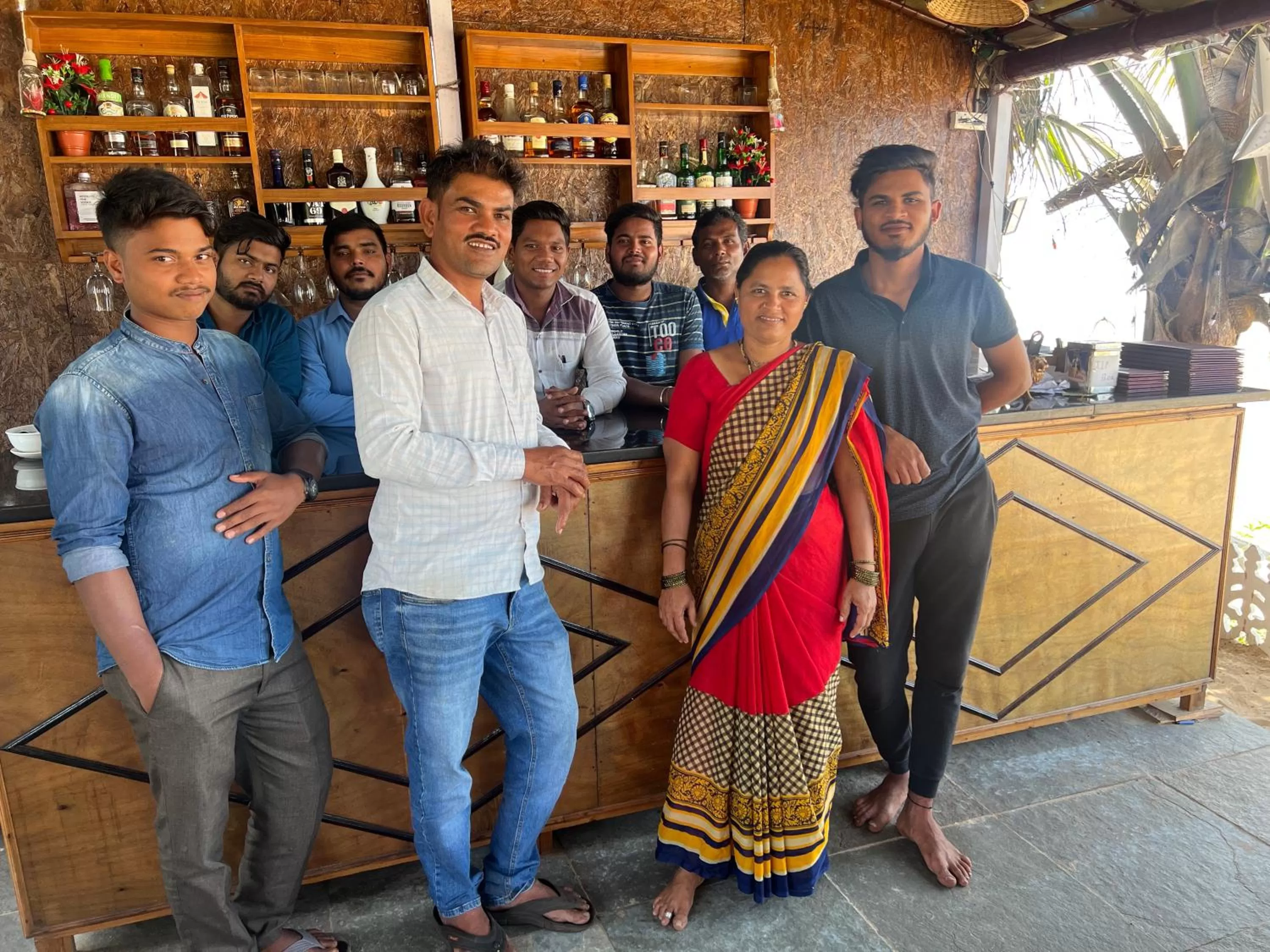 People in Happy Shack Beach And Wooden Huts