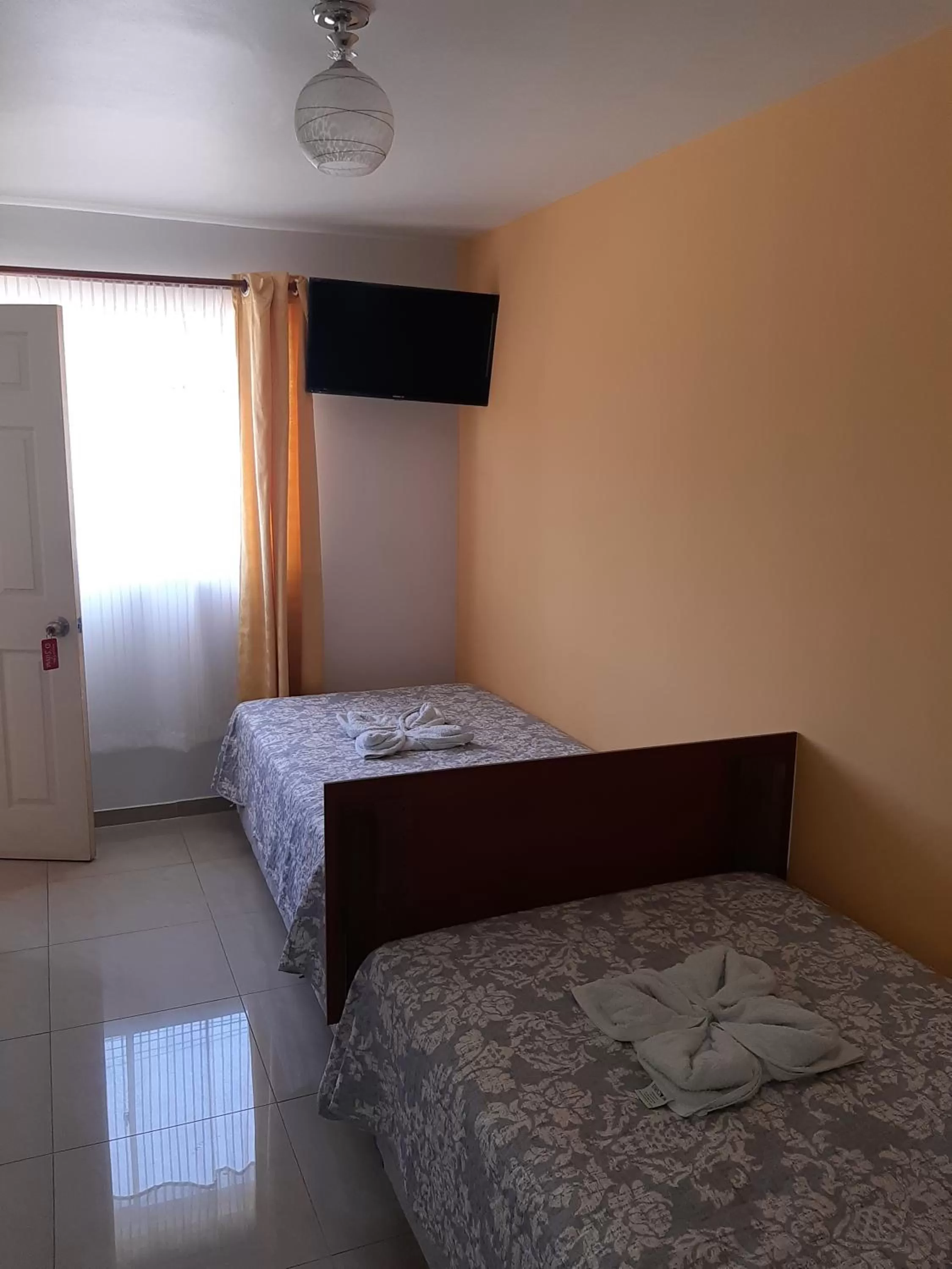 Bed in Hostal D' Silvia