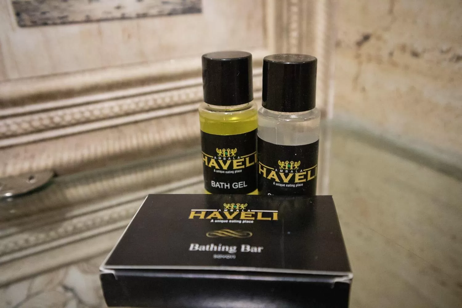 Decorative detail in Ambala Haveli