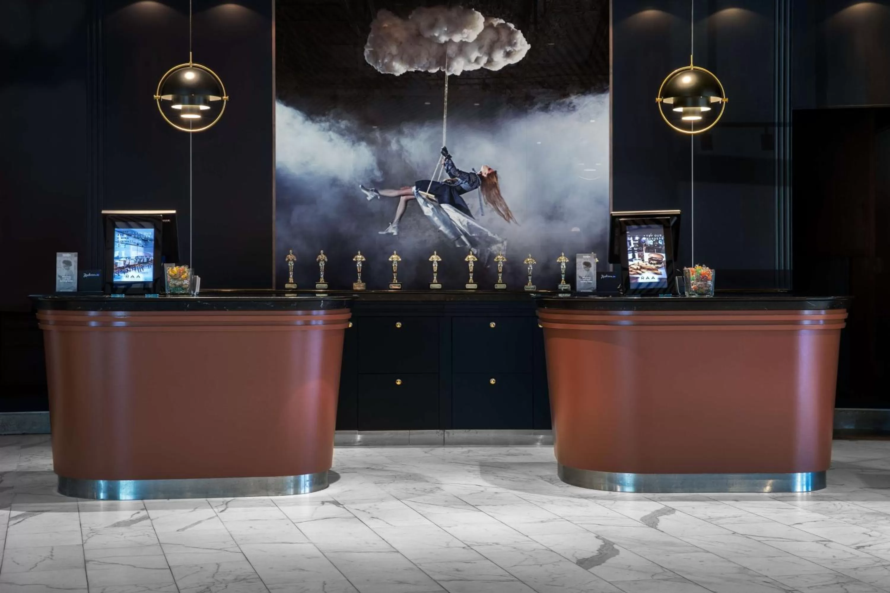 Lobby or reception in Radisson Blu Scandinavia Hotel Aarhus