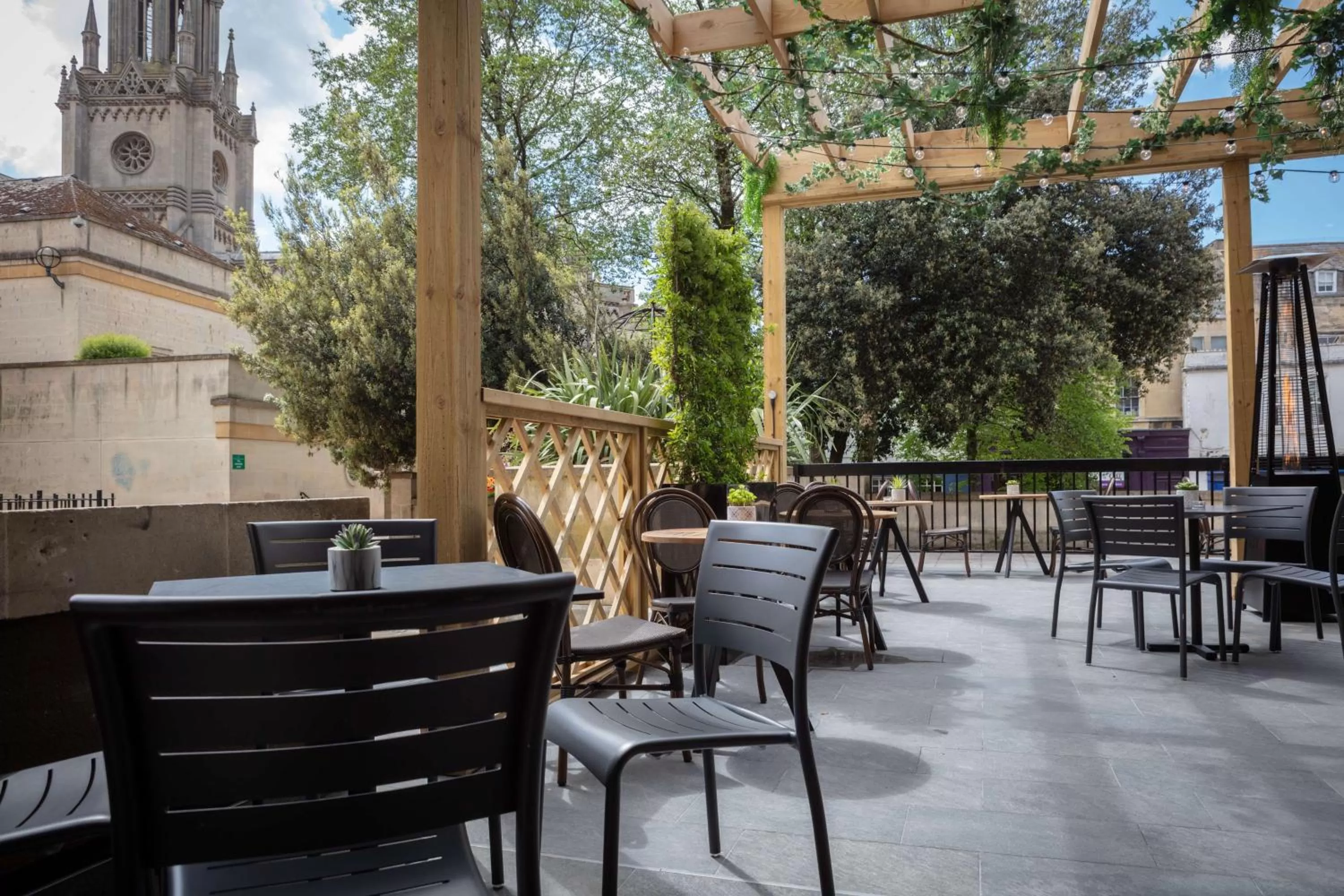 Patio in DoubleTree by Hilton Bath