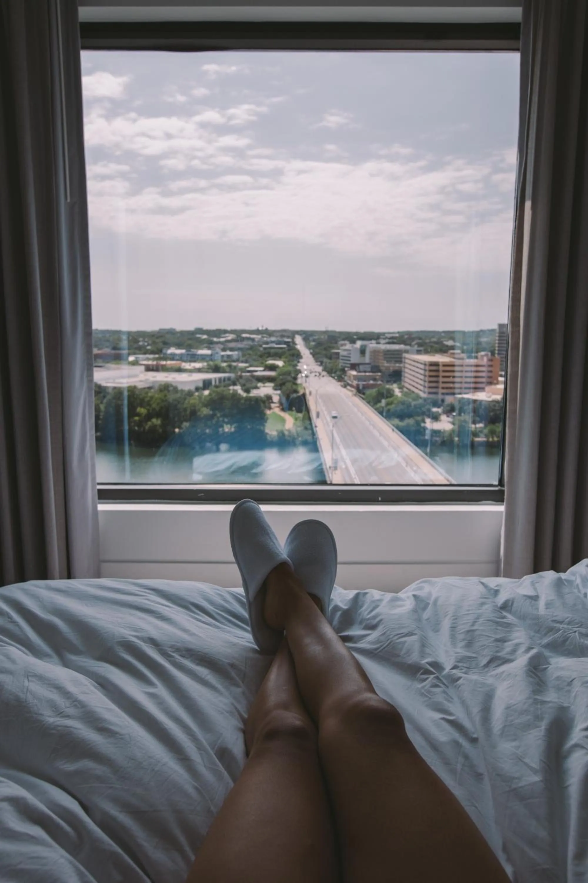 View (from property/room), Bed in The LINE Austin