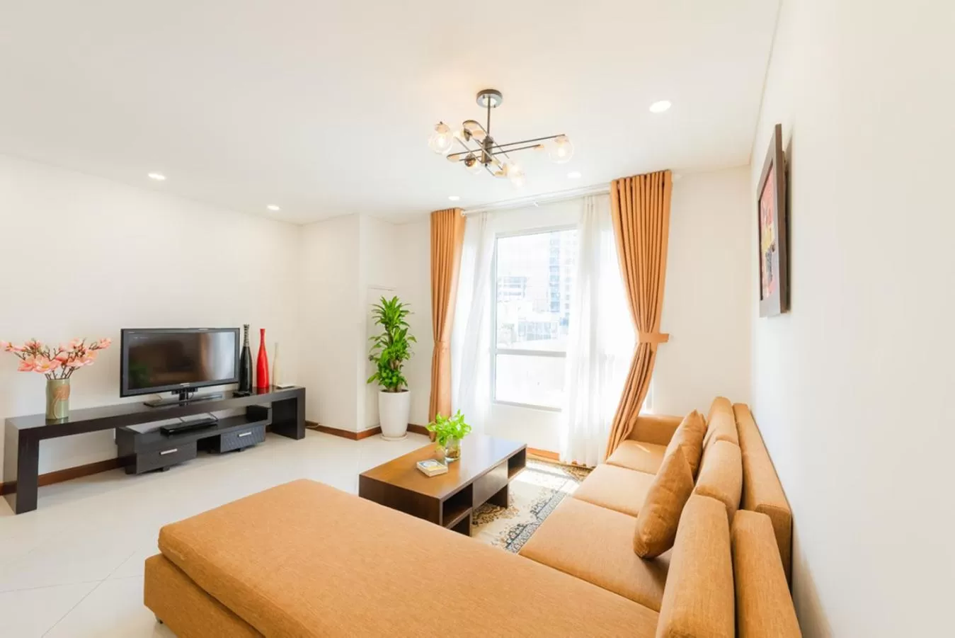 Living room in Lancaster Ho Chi Minh Serviced Apartment Official
