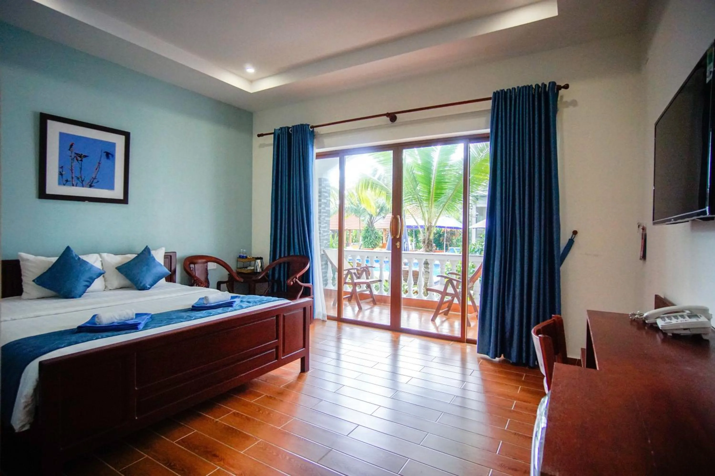 Bed in Brenta Phu Quoc Hotel