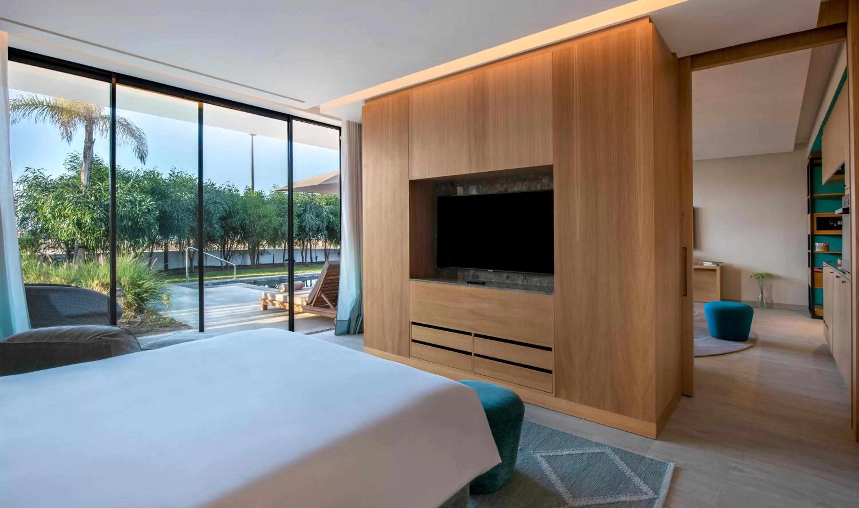 Communal lounge/ TV room, Bed in Hyatt Regency Taghazout