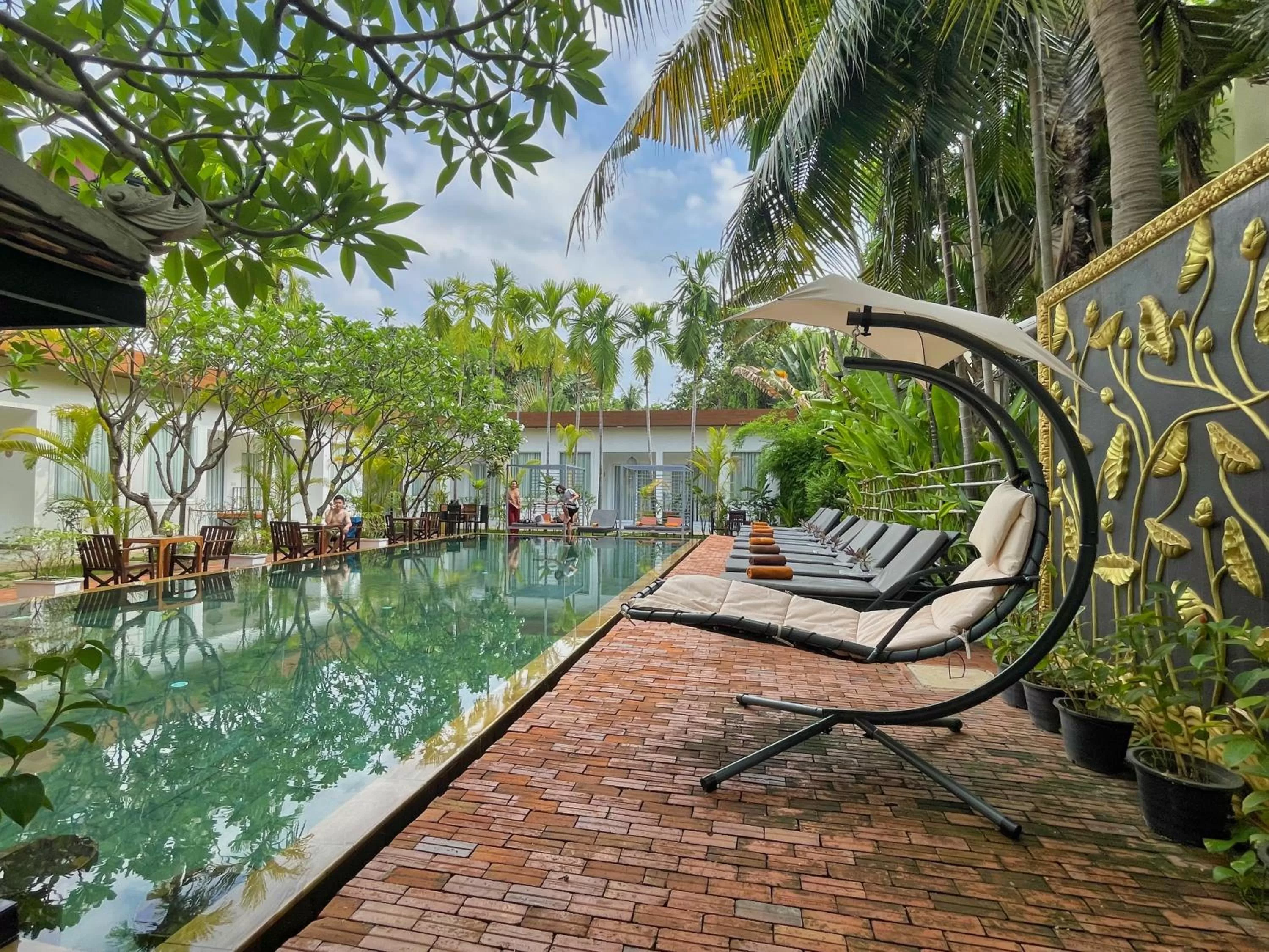 Patio in Home Indochine d'Angkor Hotel