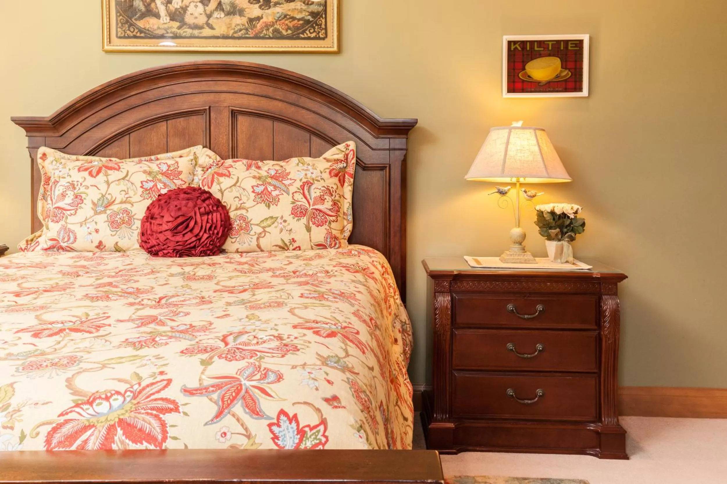 Bed in Scottish Bed & Breakfast