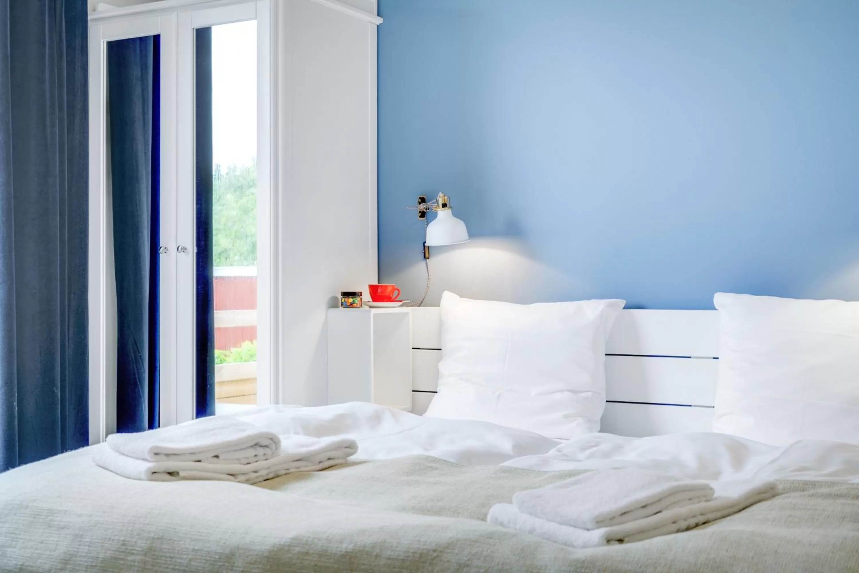 Bed in Skagen Harbour Hotel