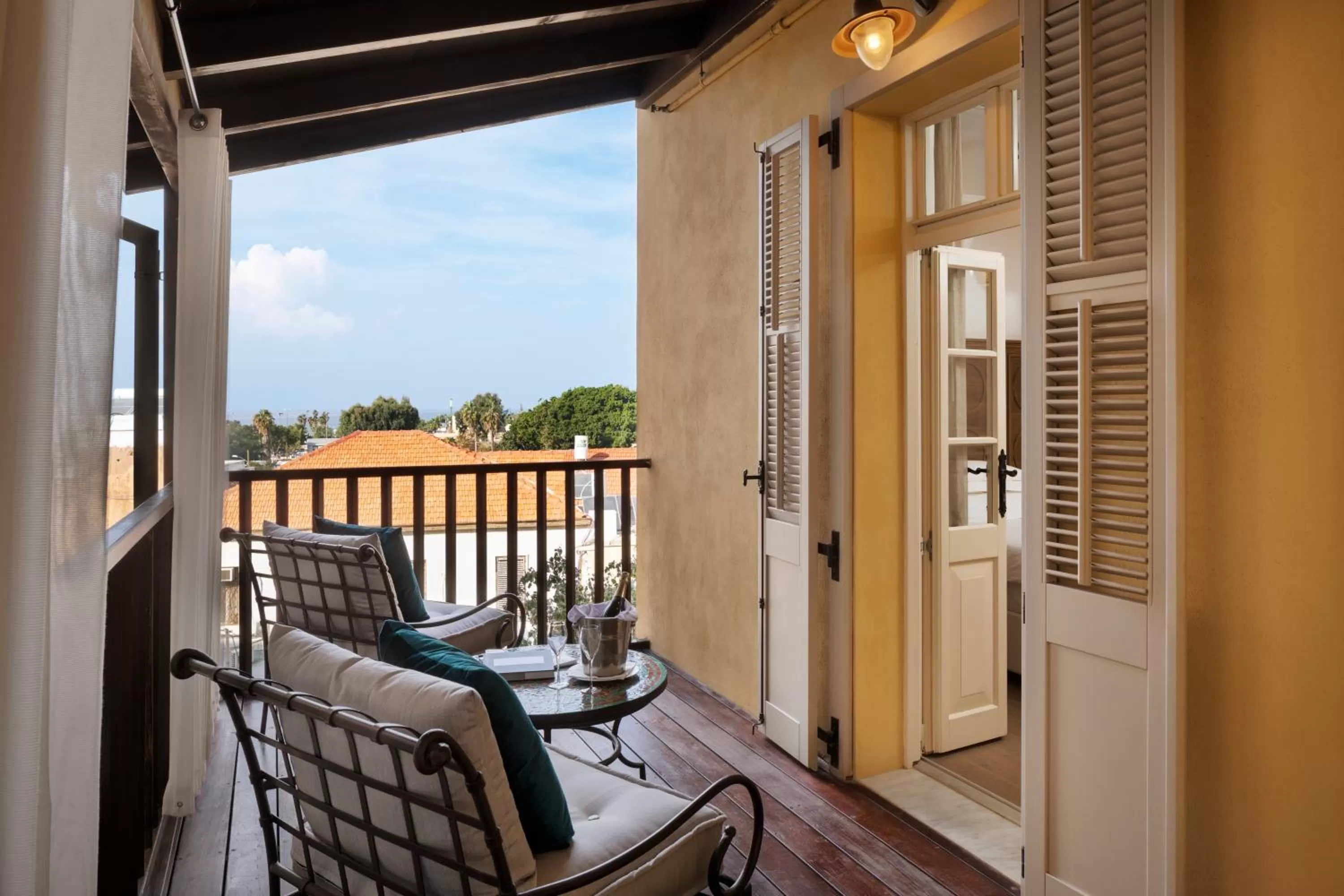 Balcony/Terrace in The Drisco Hotel Tel Aviv - Relais & Châteaux