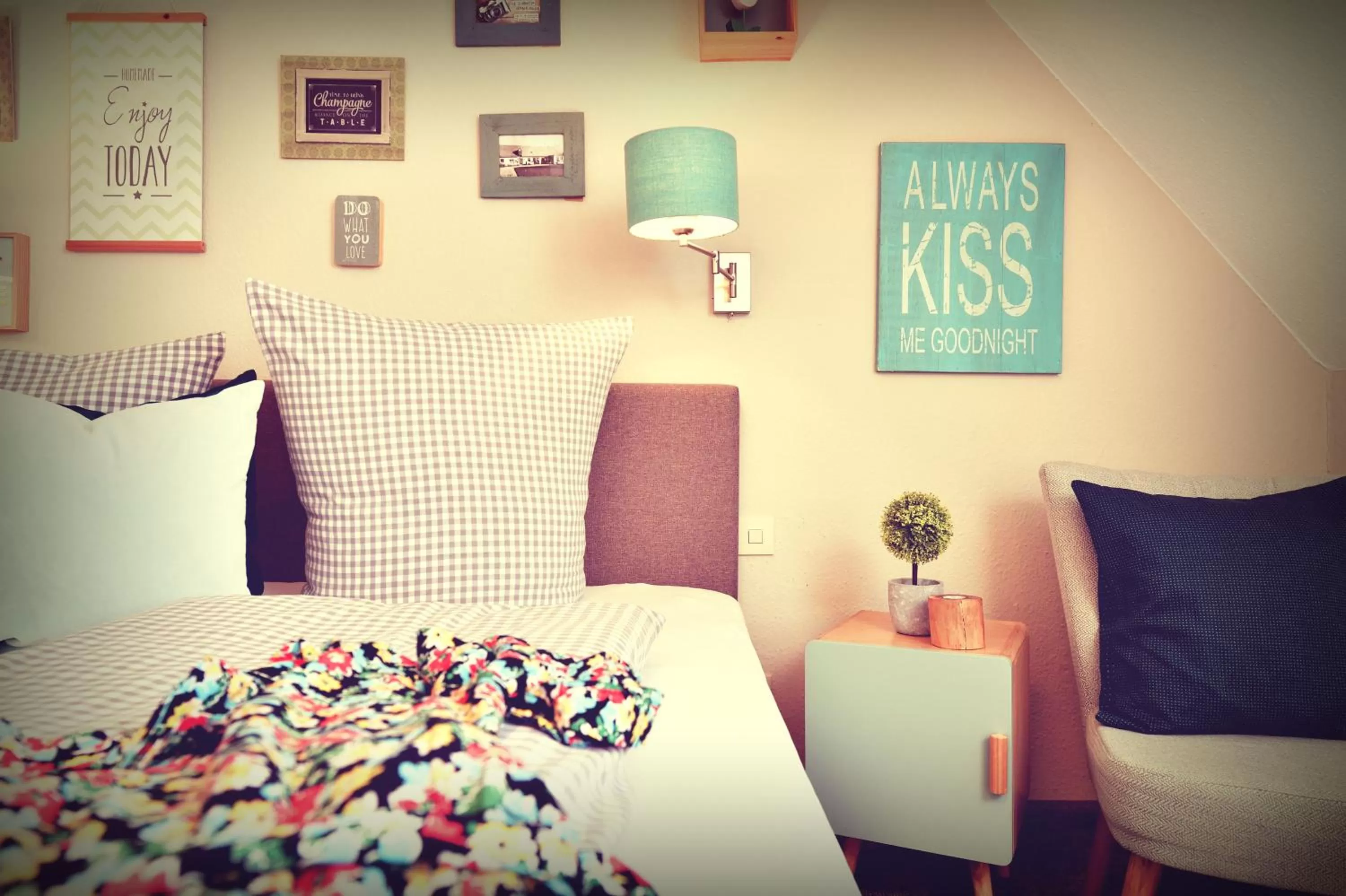 Decorative detail, Bed in Hotel Nagel