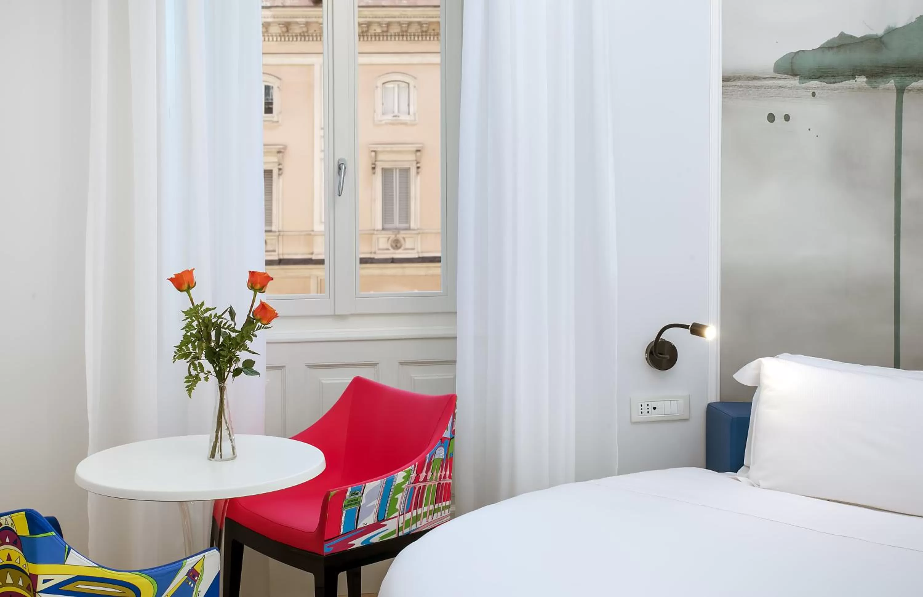 Decorative detail, Bed in Boutique Centrale Palace Hotel