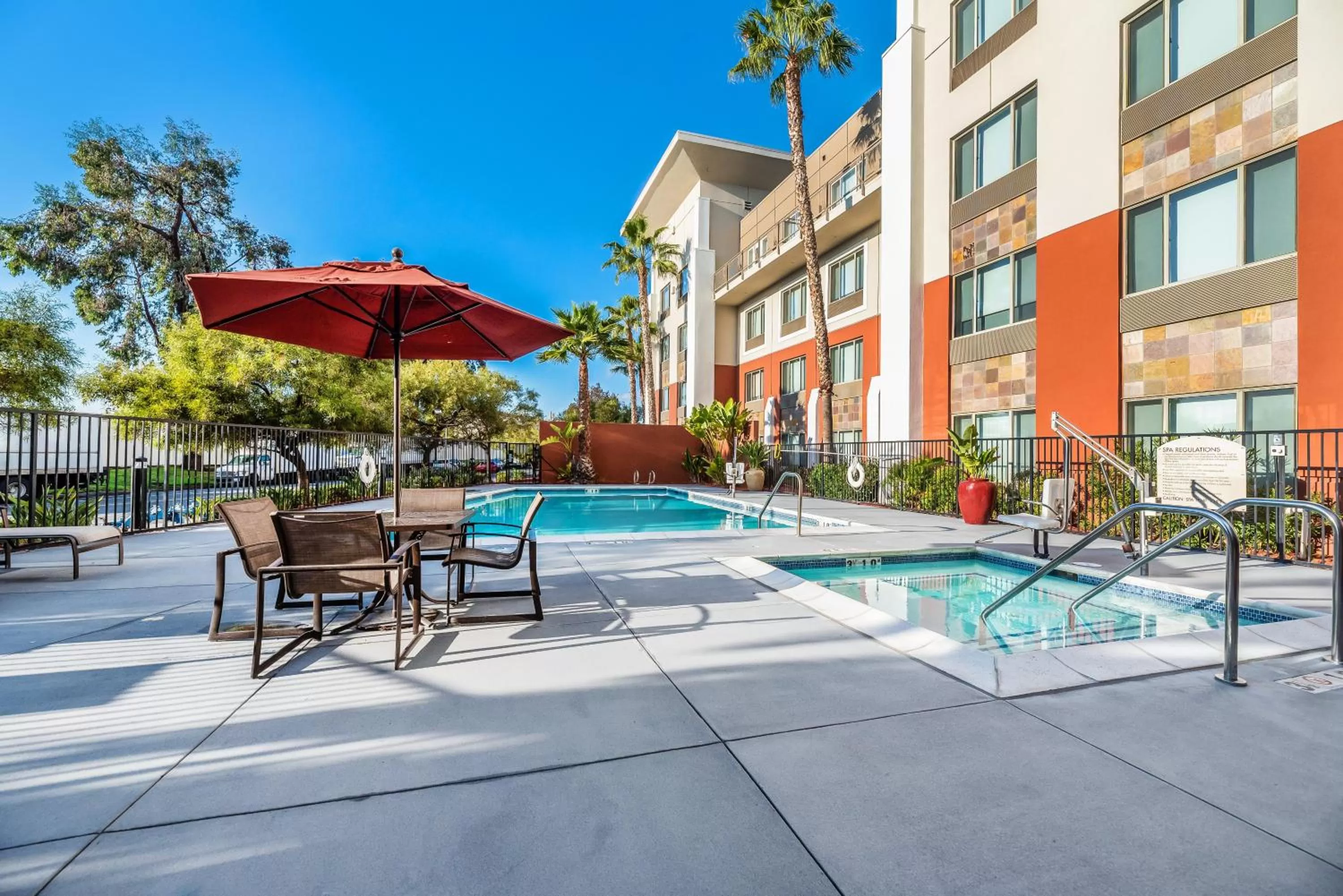 Swimming pool in Holiday Inn Express Fremont - Milpitas Central by IHG