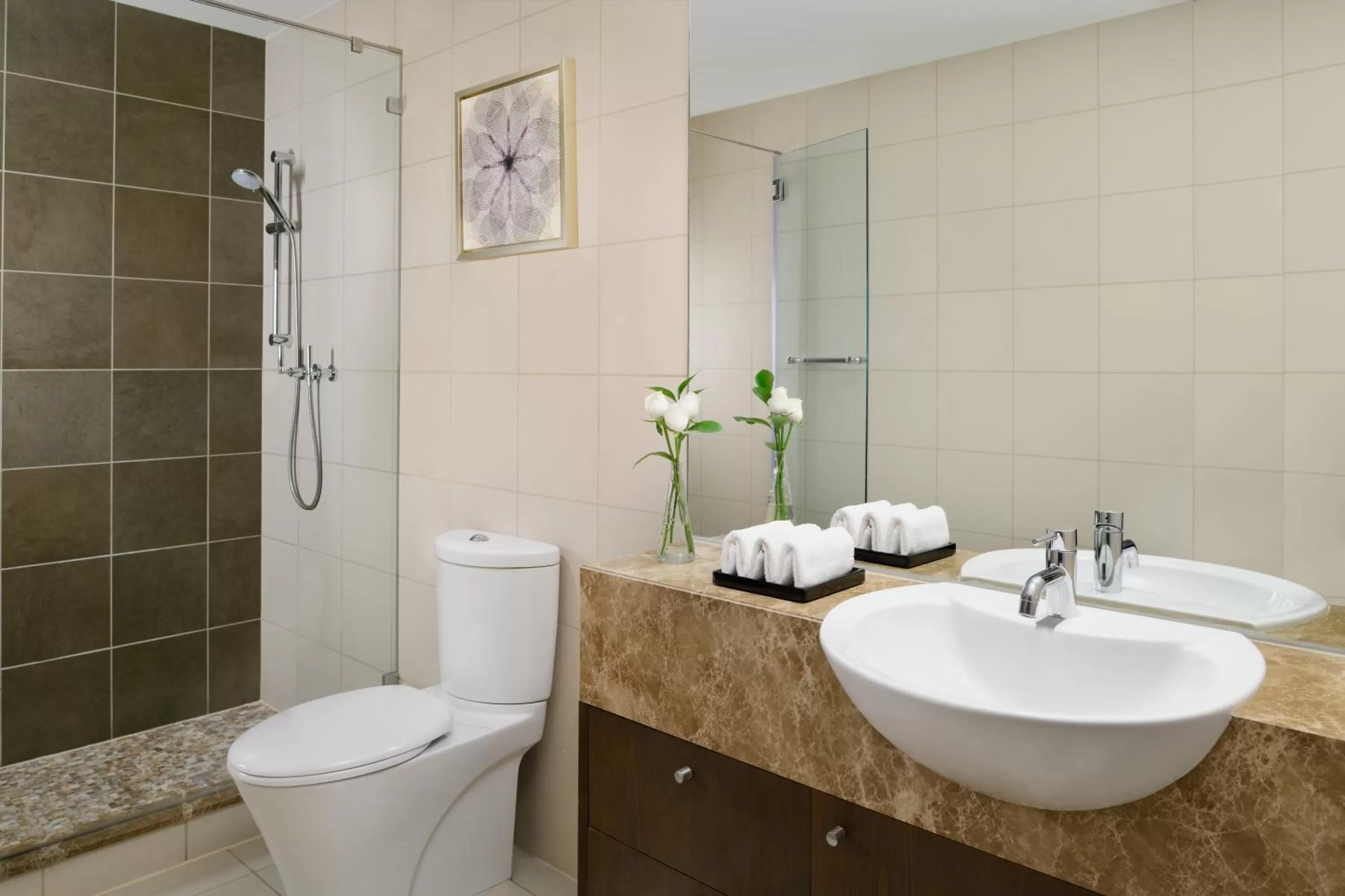 Bathroom in InterContinental Residence Suites Dubai Festival City by IHG