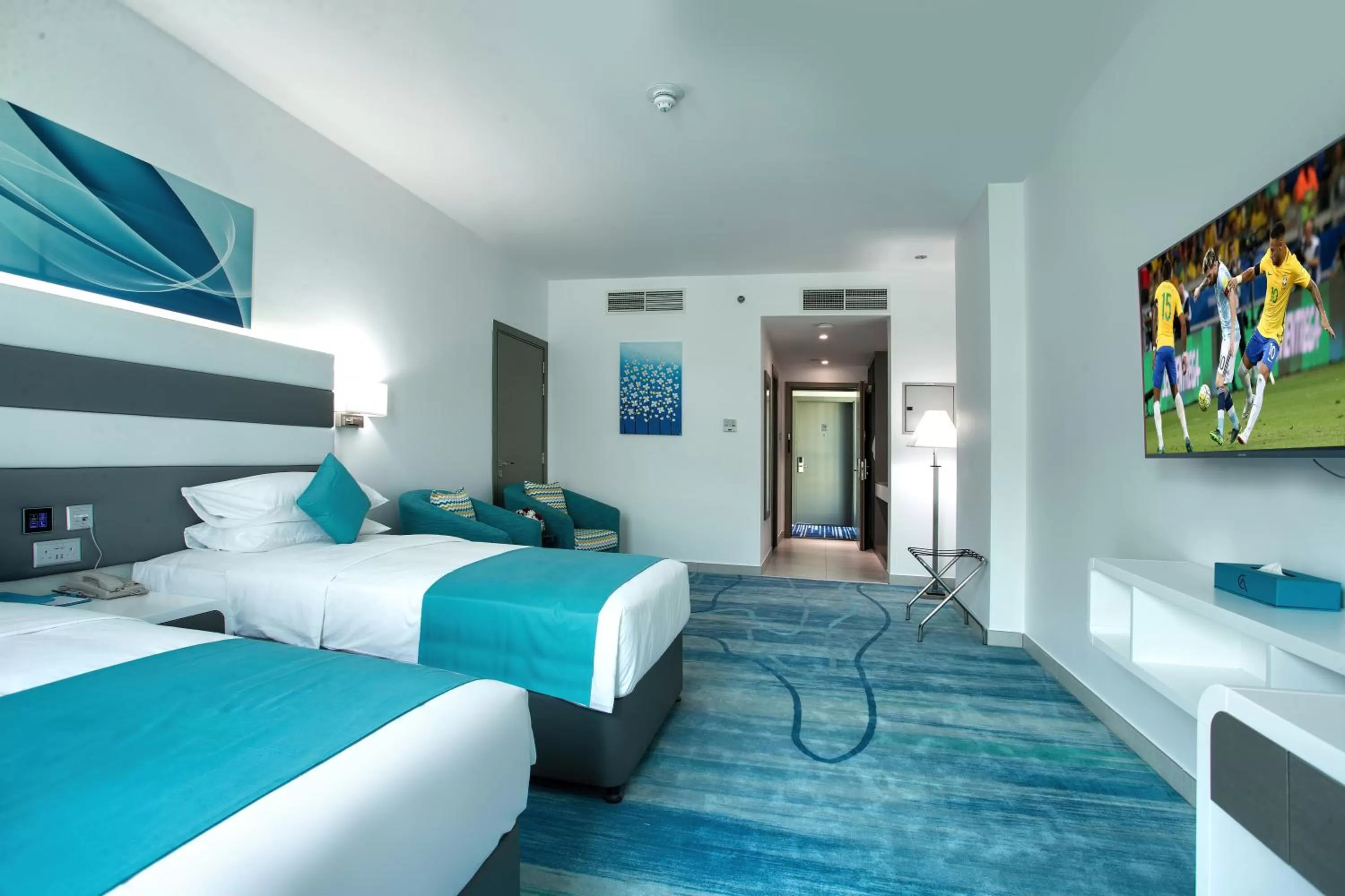 Bedroom, Bed in City Avenue Al Reqqa Hotel