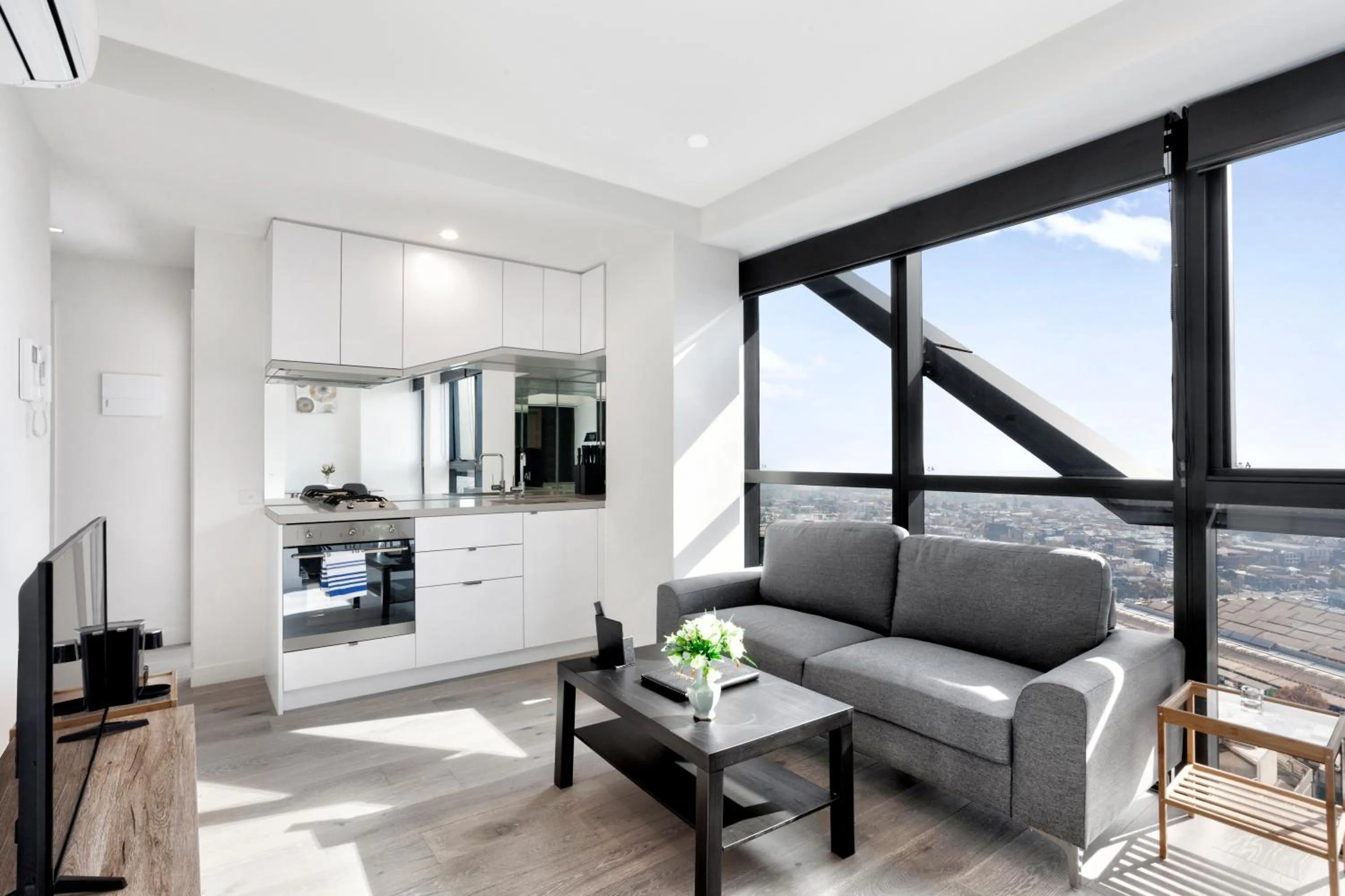 Living room in Platinum City Serviced Apartments