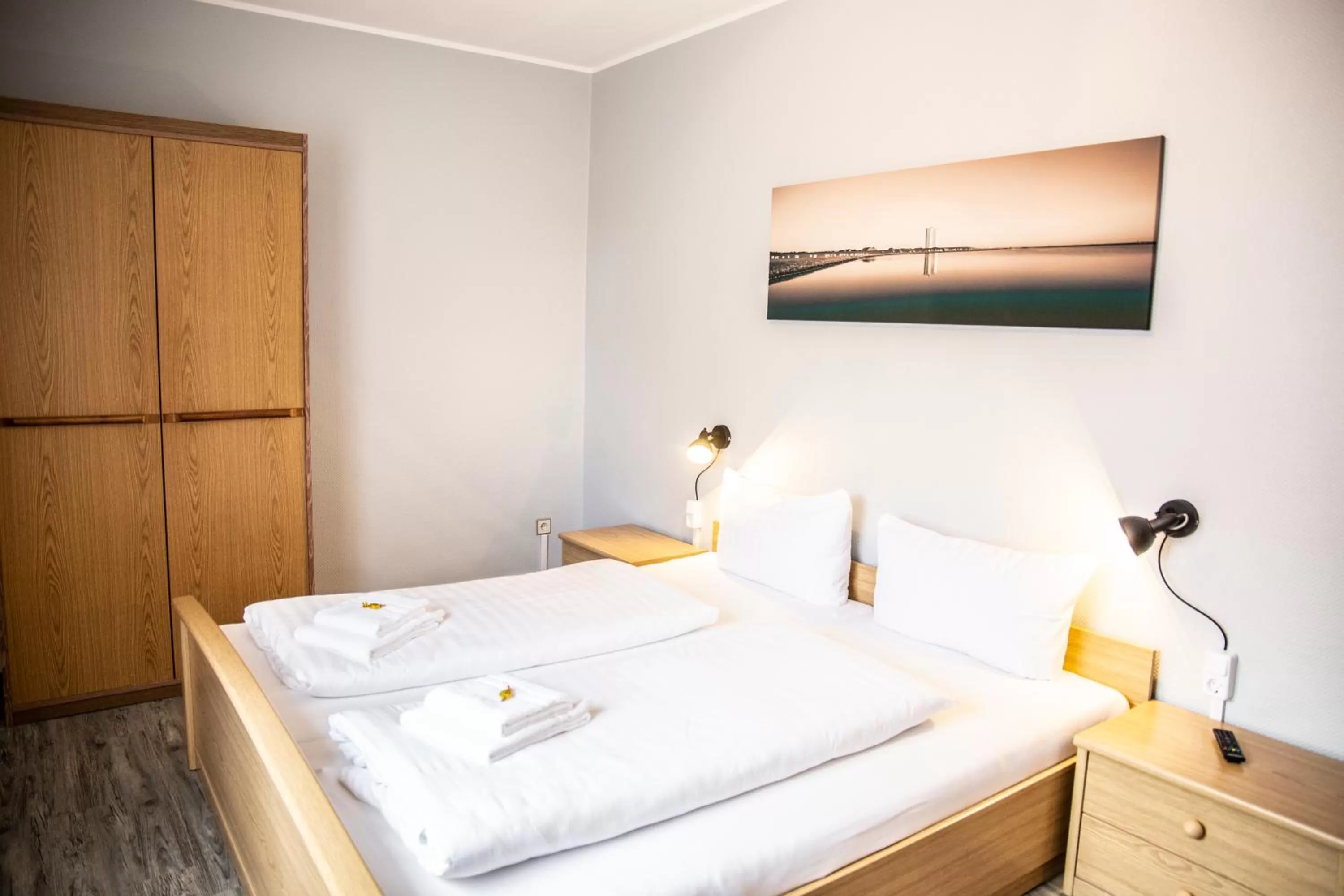 Bed in Hotel Tum Stüürmann