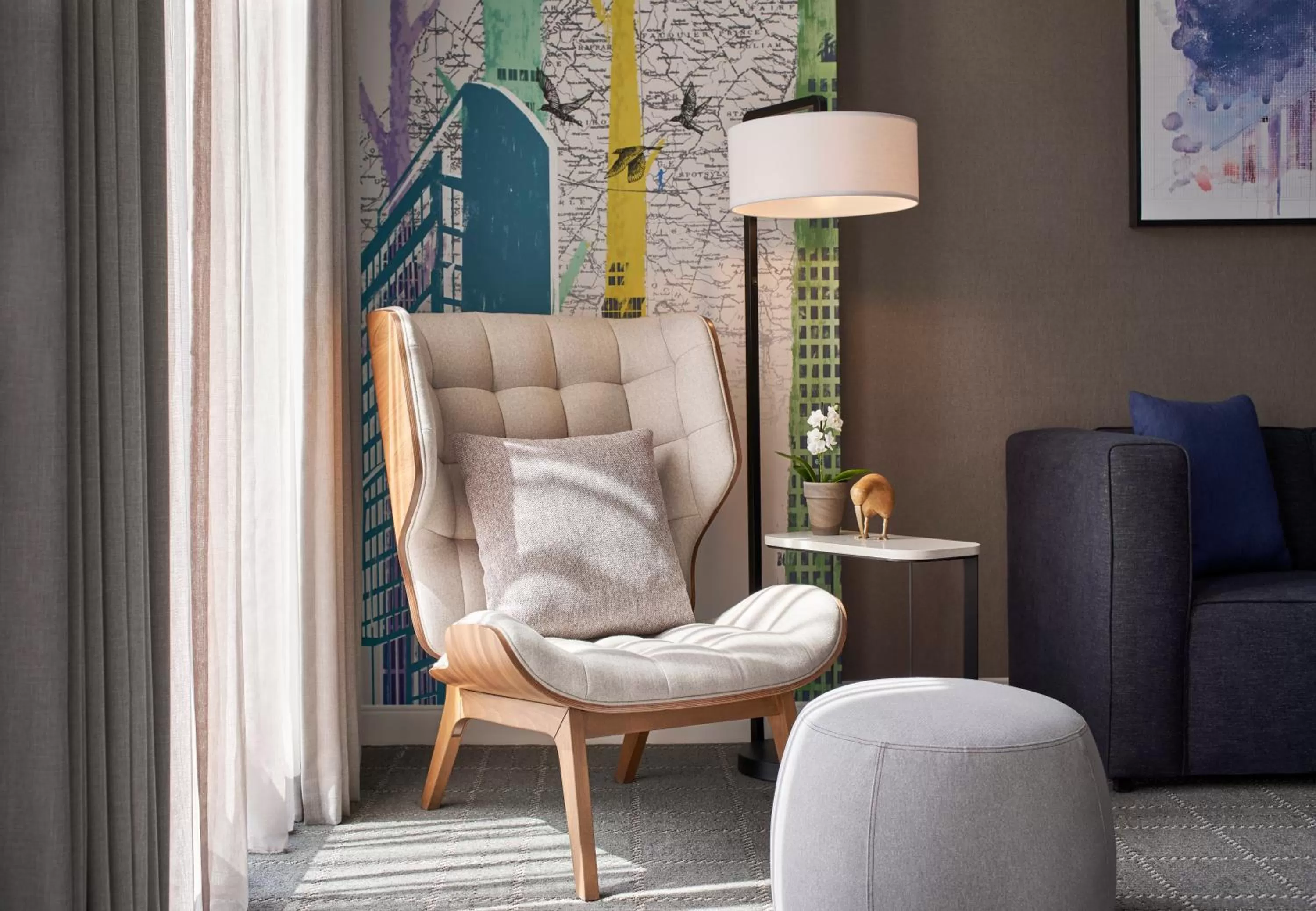 Seating area in The Watermark Hotel