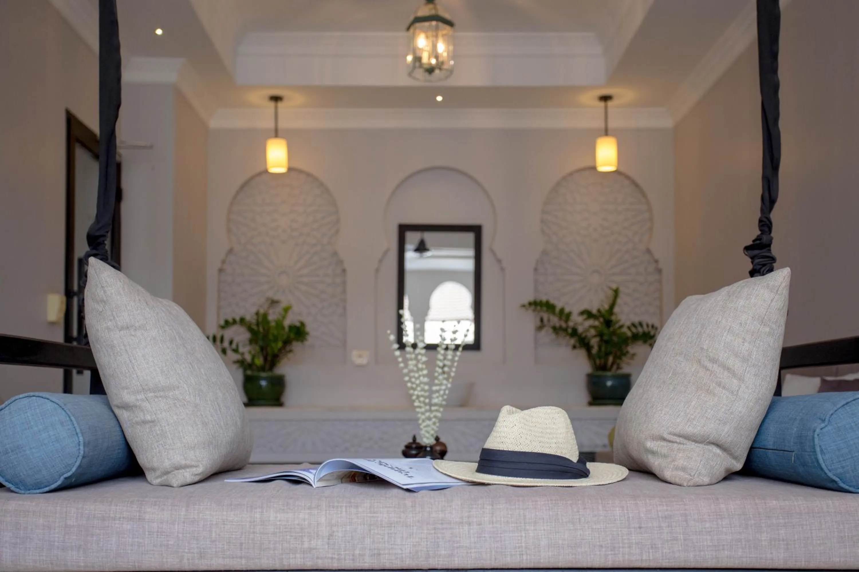 Patio, Bed in Sarai and Wander Resort