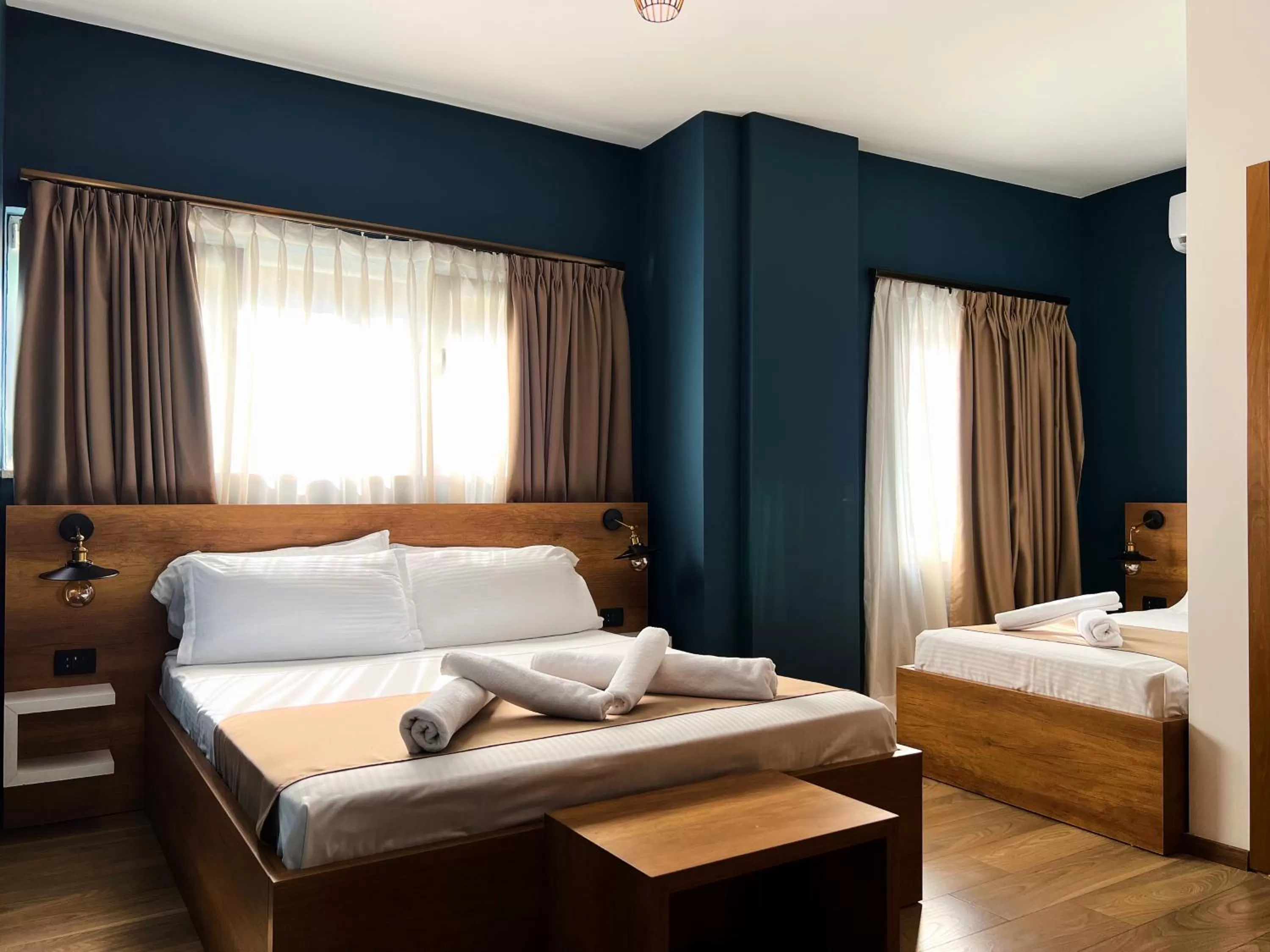 Bed in Oda Hotel Tirana