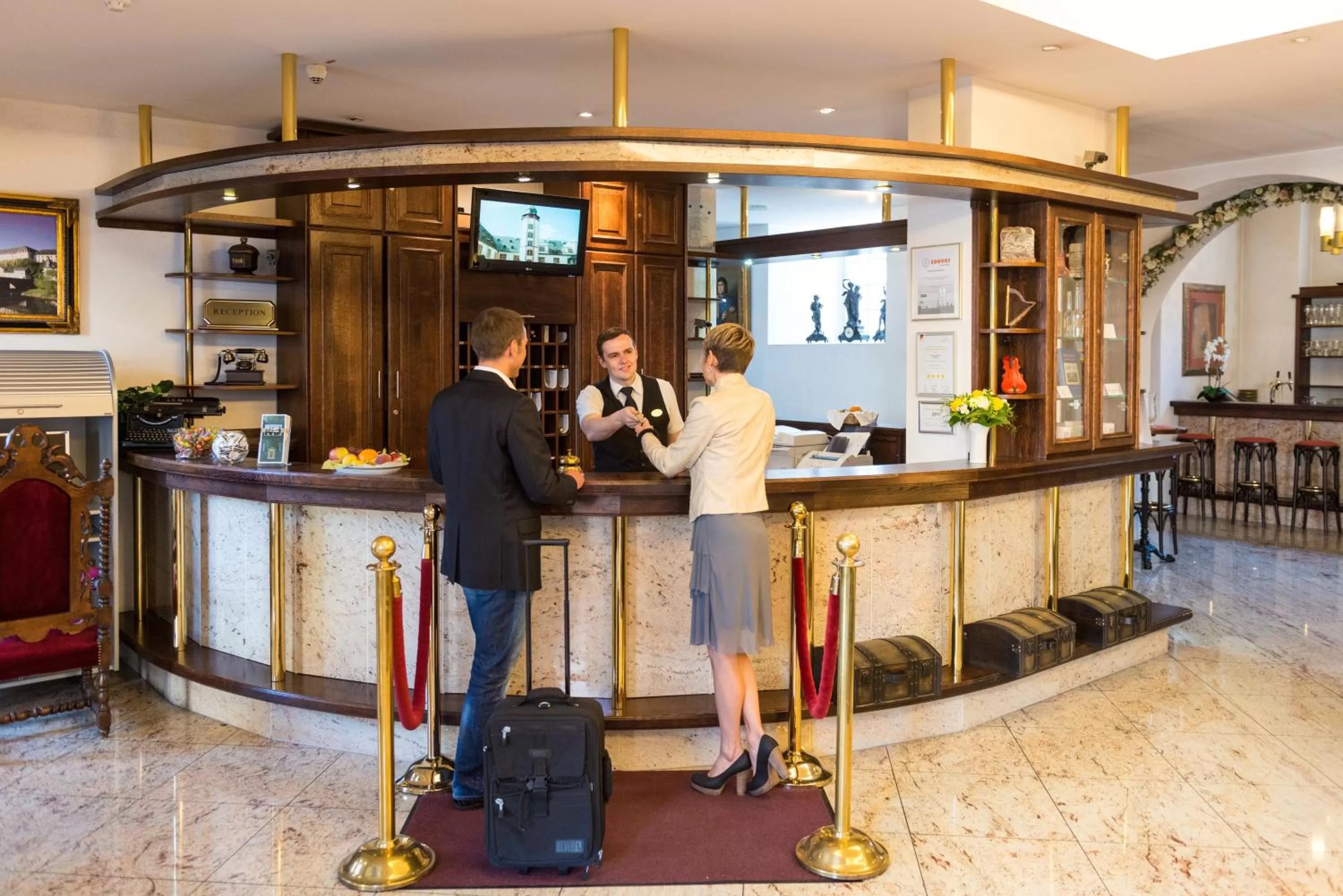 Lobby or reception in Schlosshotel Weilburg