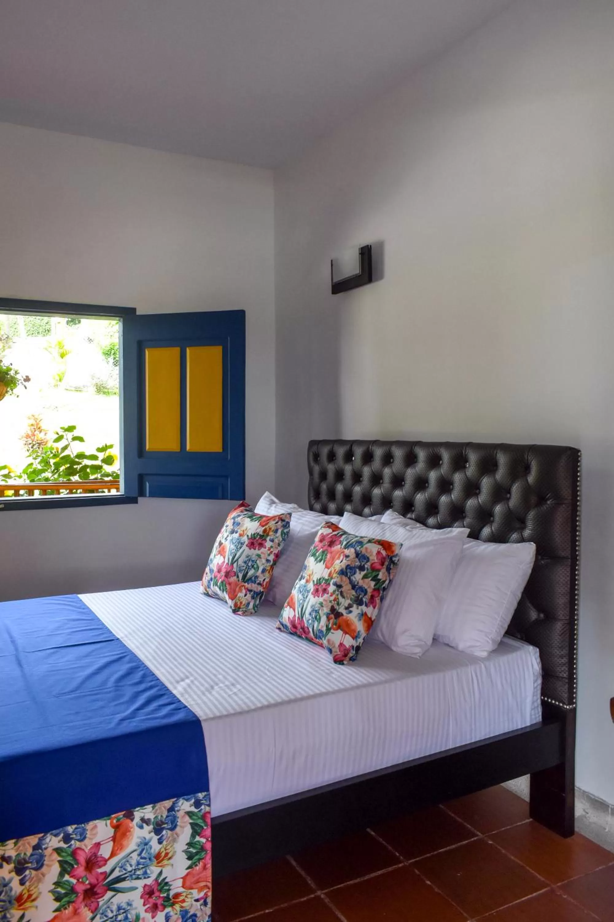 Bed in Guaduales Ecohotel