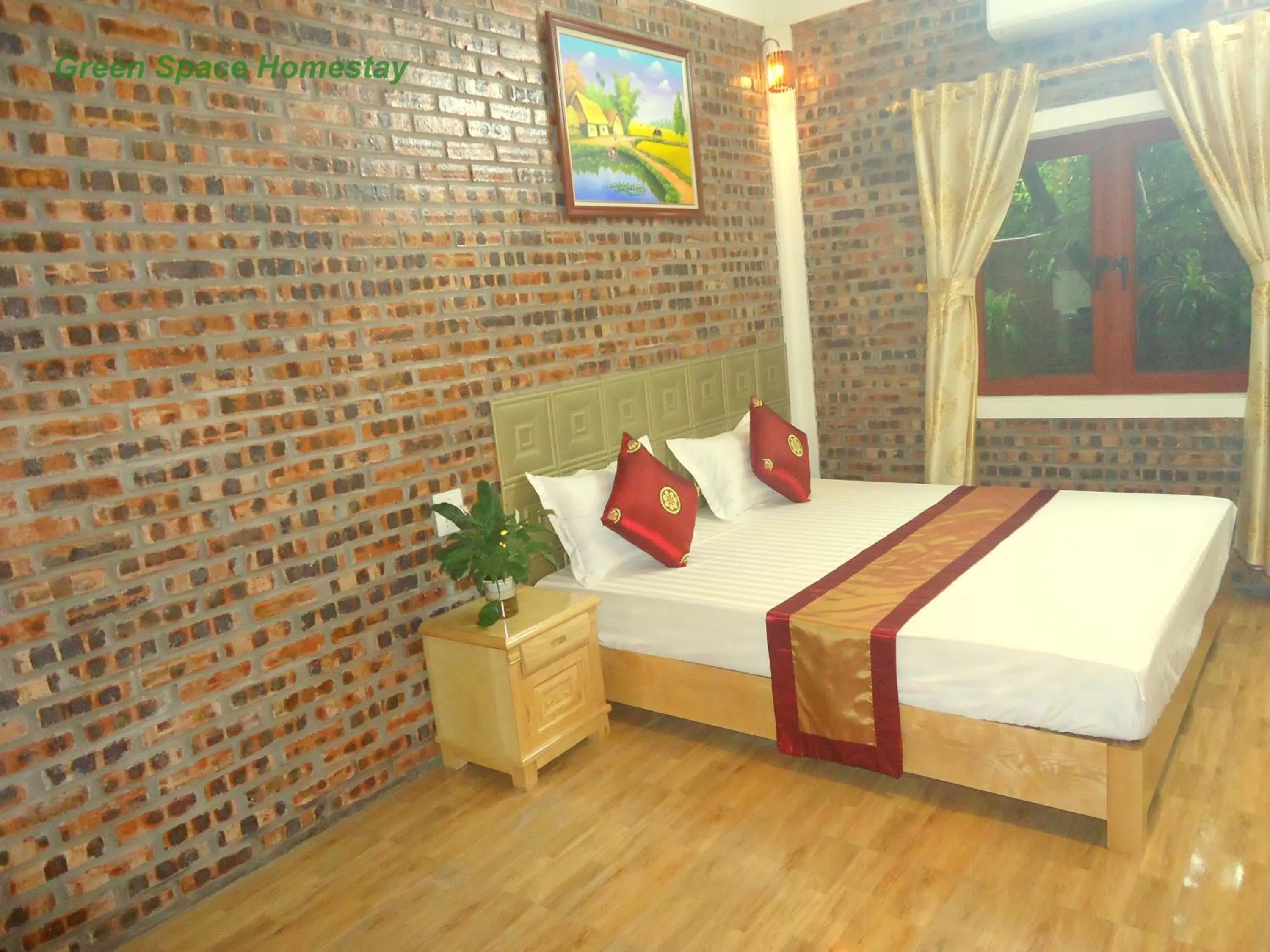 Bedroom, Bed in Green Space Homestay