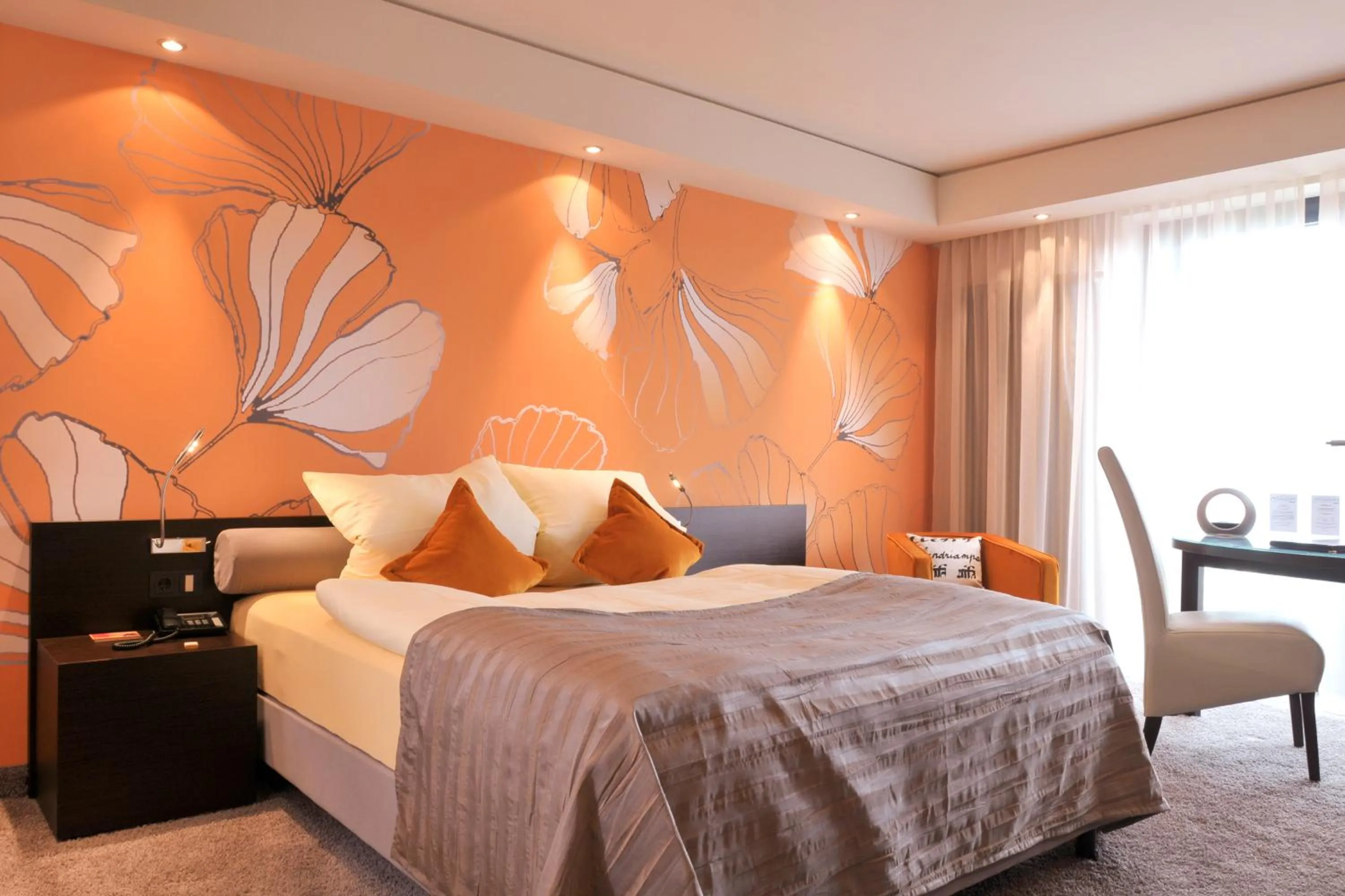 Bed in Atrium Hotel Mainz