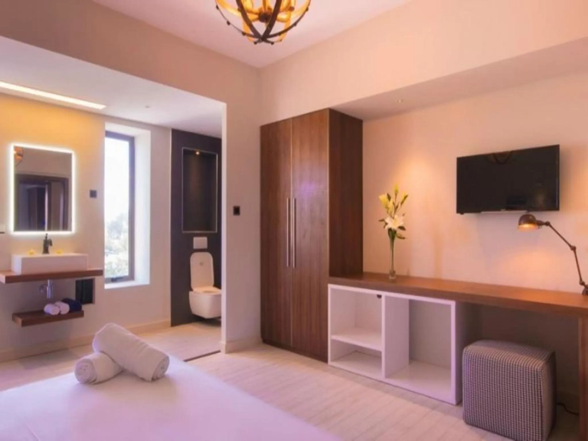 Bed in Azure Beach Boutique Hotel