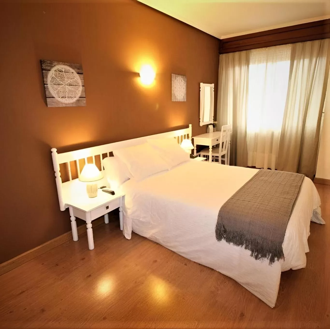 Bed in Hotel América Ferrol