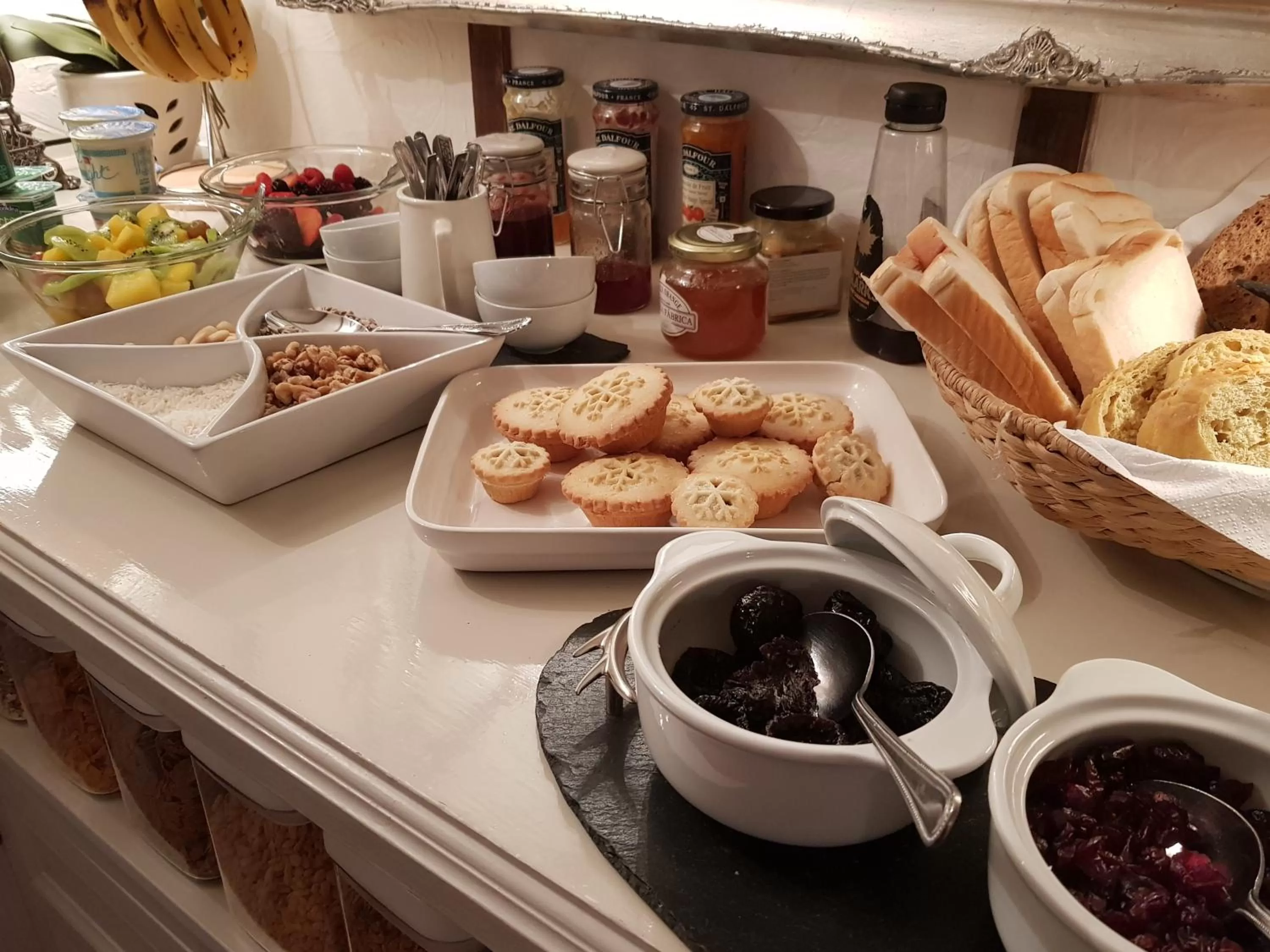 Dining area in Wisteria Haze