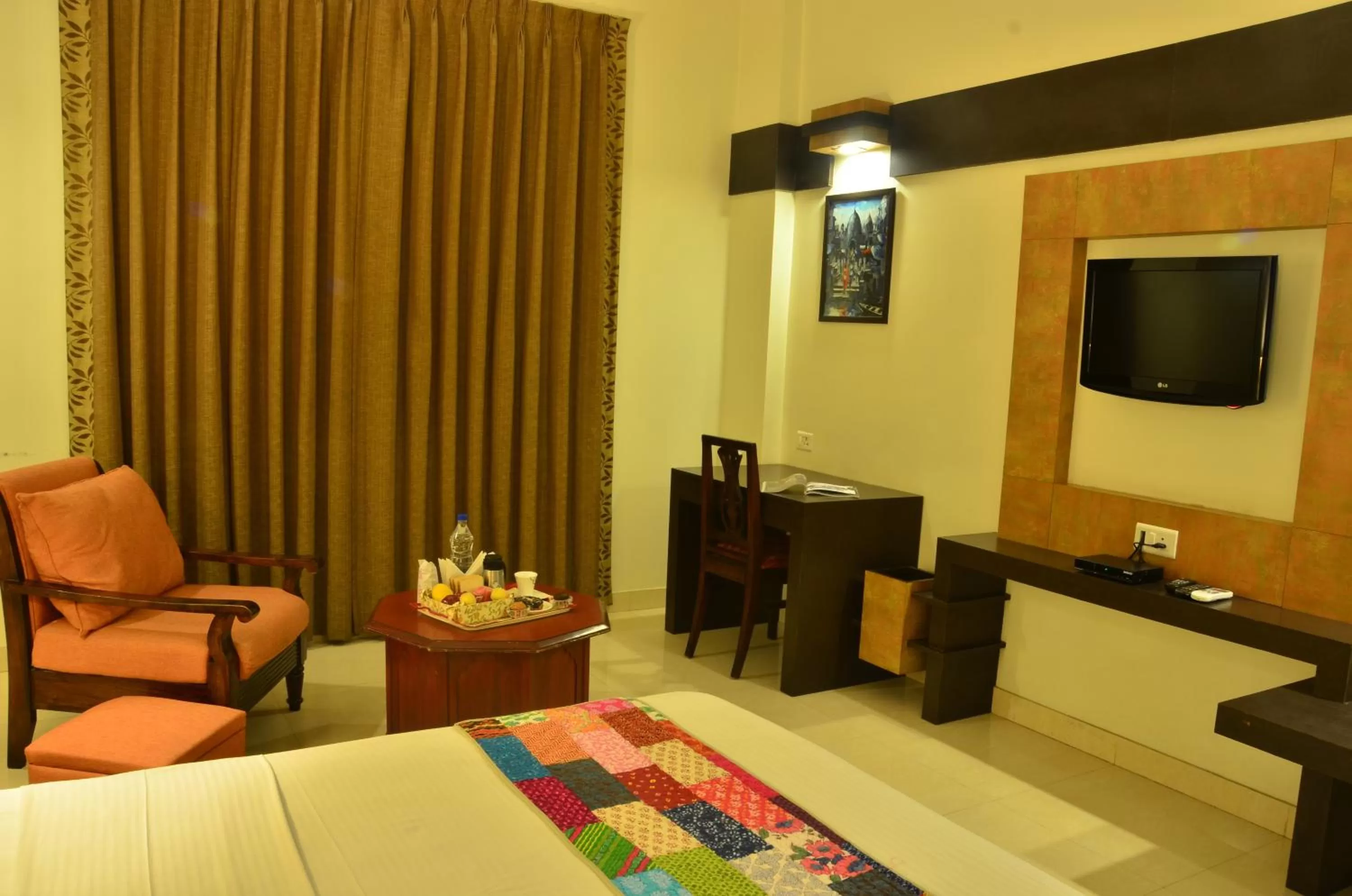 Bed in Hotel H R Palace