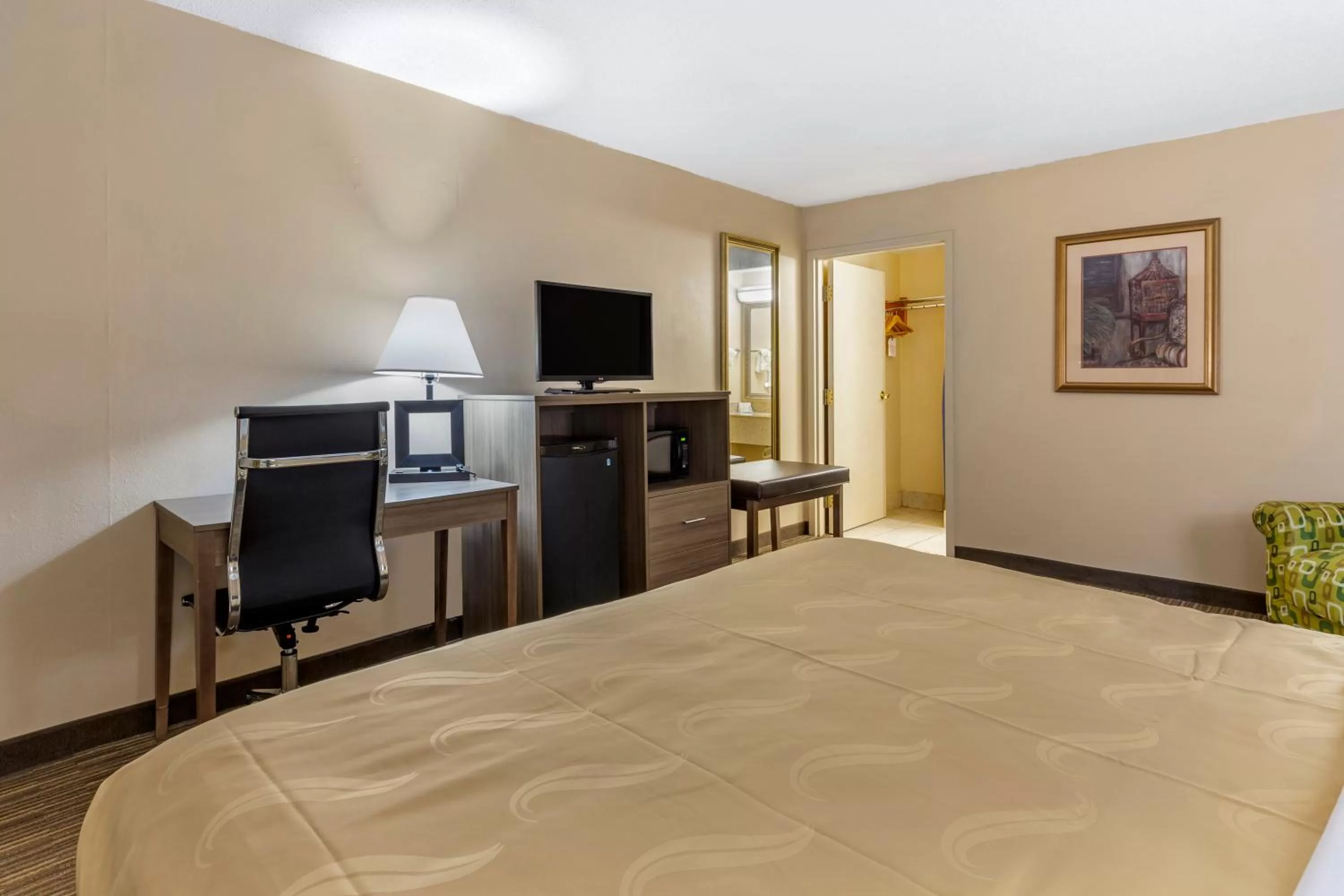 TV and multimedia, Bed in Quality Inn & Suites Hanes Mall