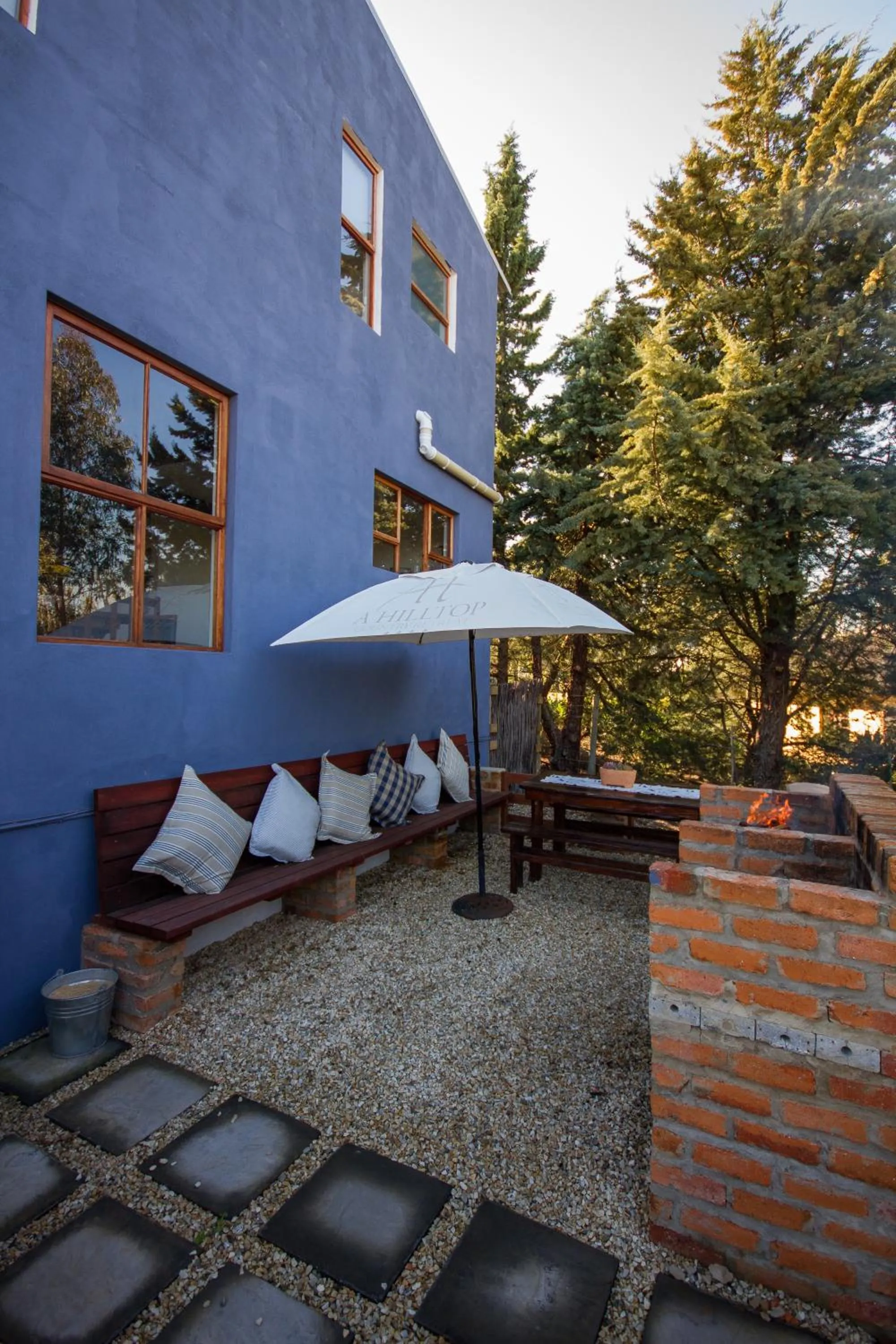 BBQ facilities in A Hilltop Country Retreat