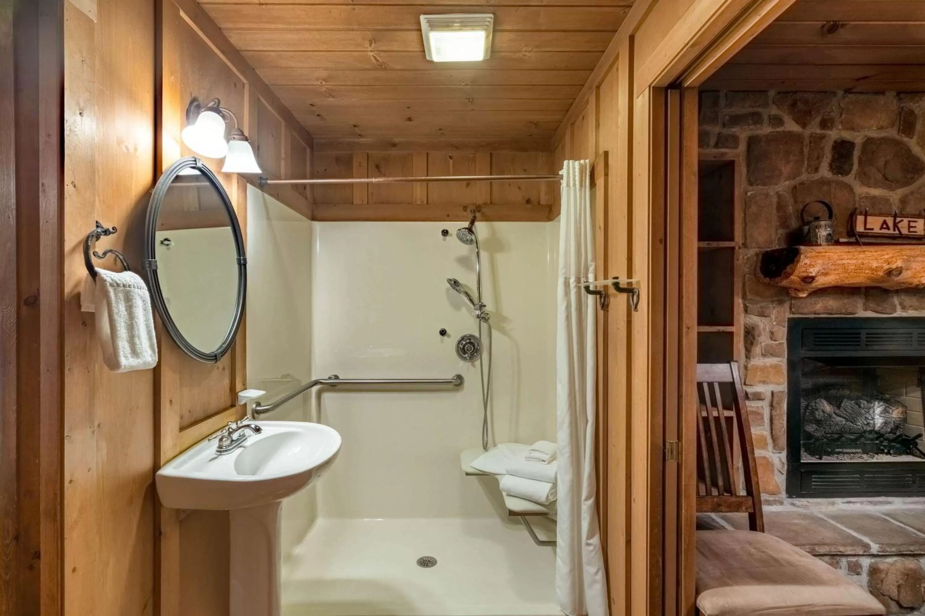 Shower in Cabins at Green Mountain, Trademark Collection by Wyndham