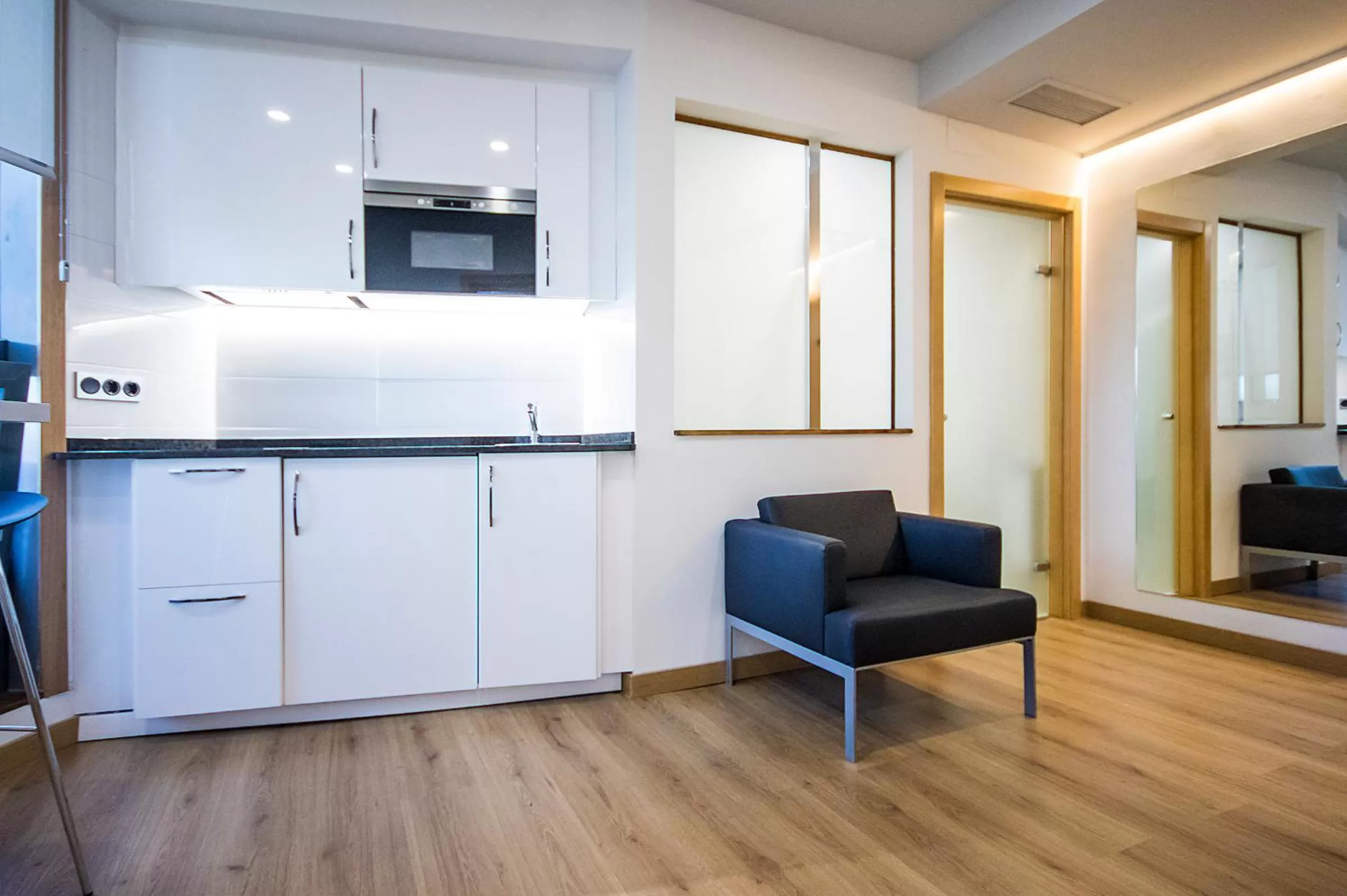 Kitchen or kitchenette in Hotel Palacio de Aiete