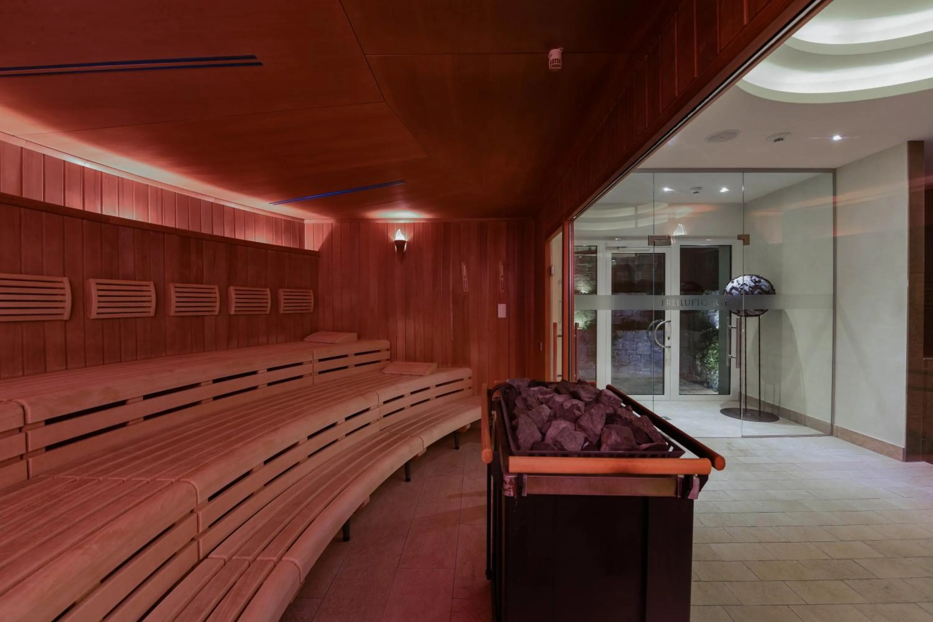 Sauna in Cresta Palace Celerina St Moritz Ski In and Ski Out