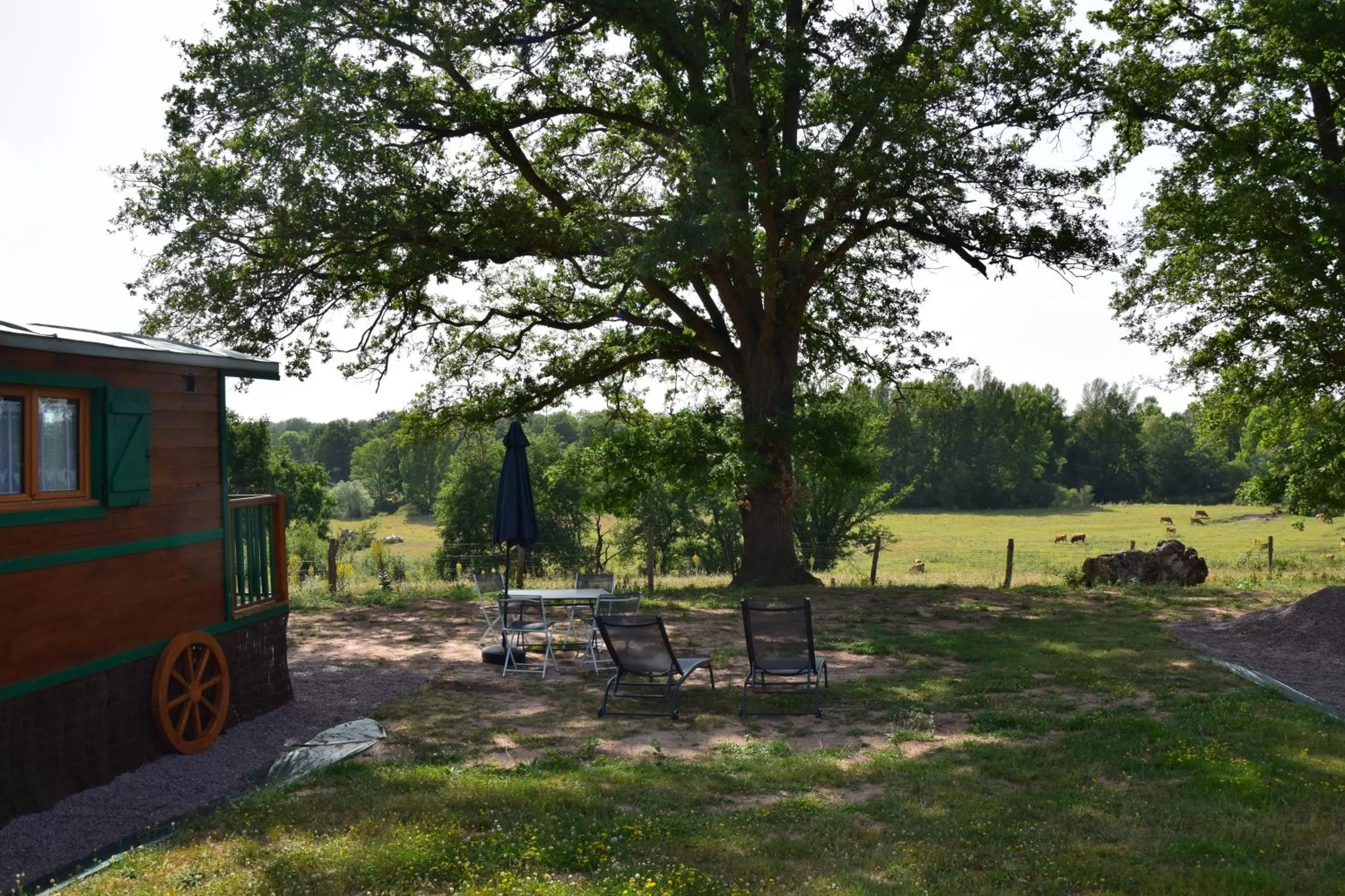 Natural landscape in Les Roulottes des Ris