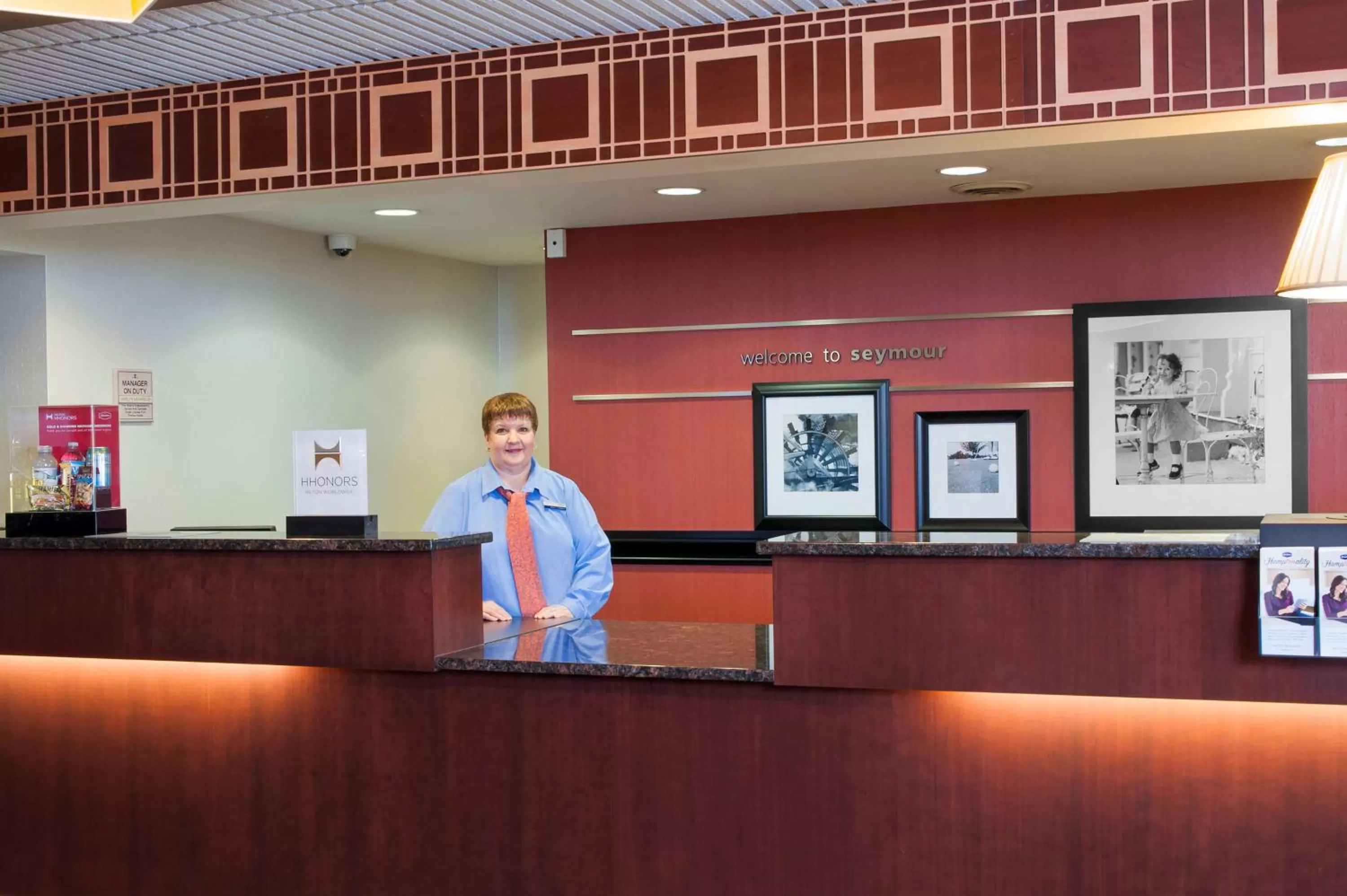 Lobby or reception in Hampton Inn Seymour