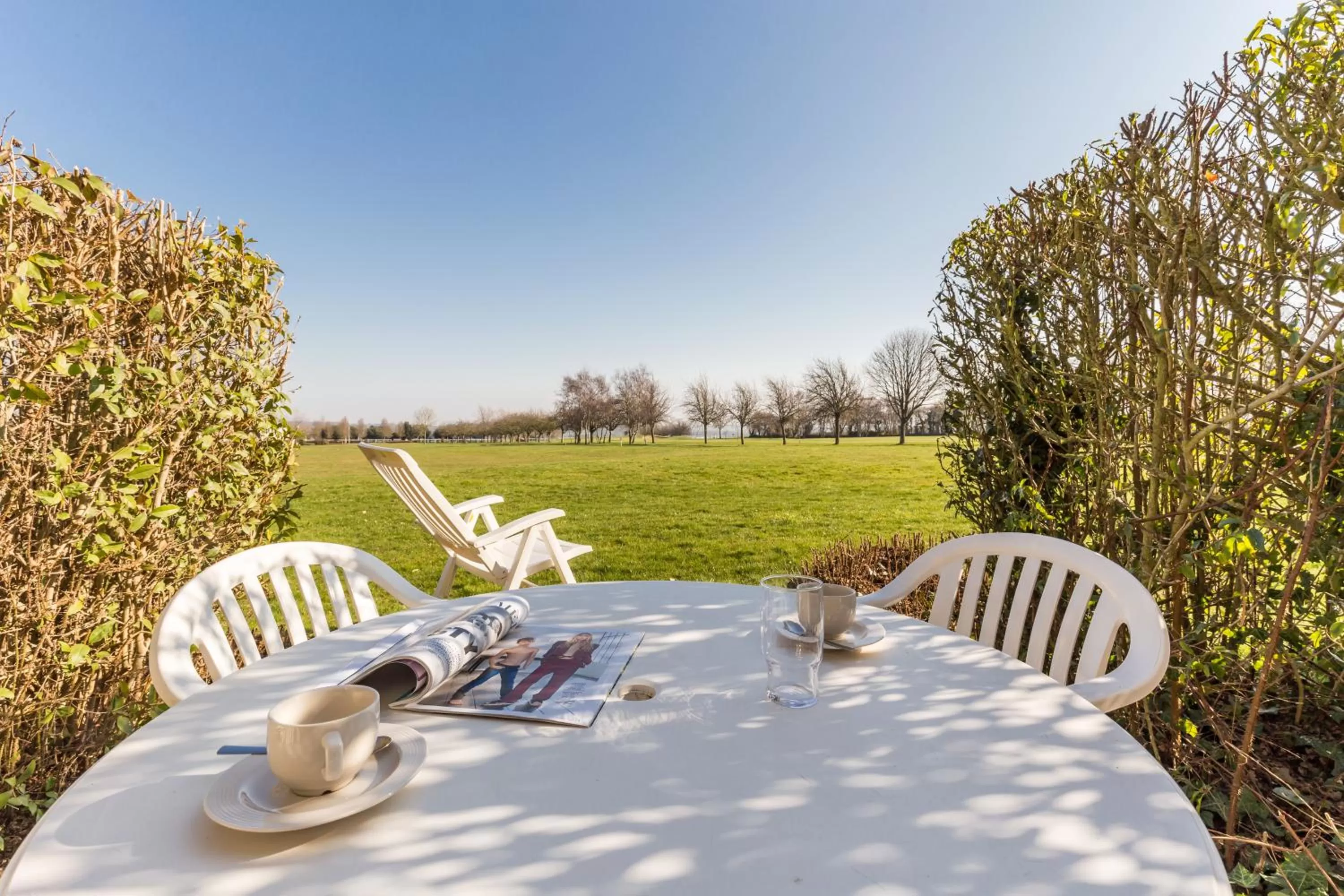 Patio in Résidence Pierre & Vacances le Green Beach