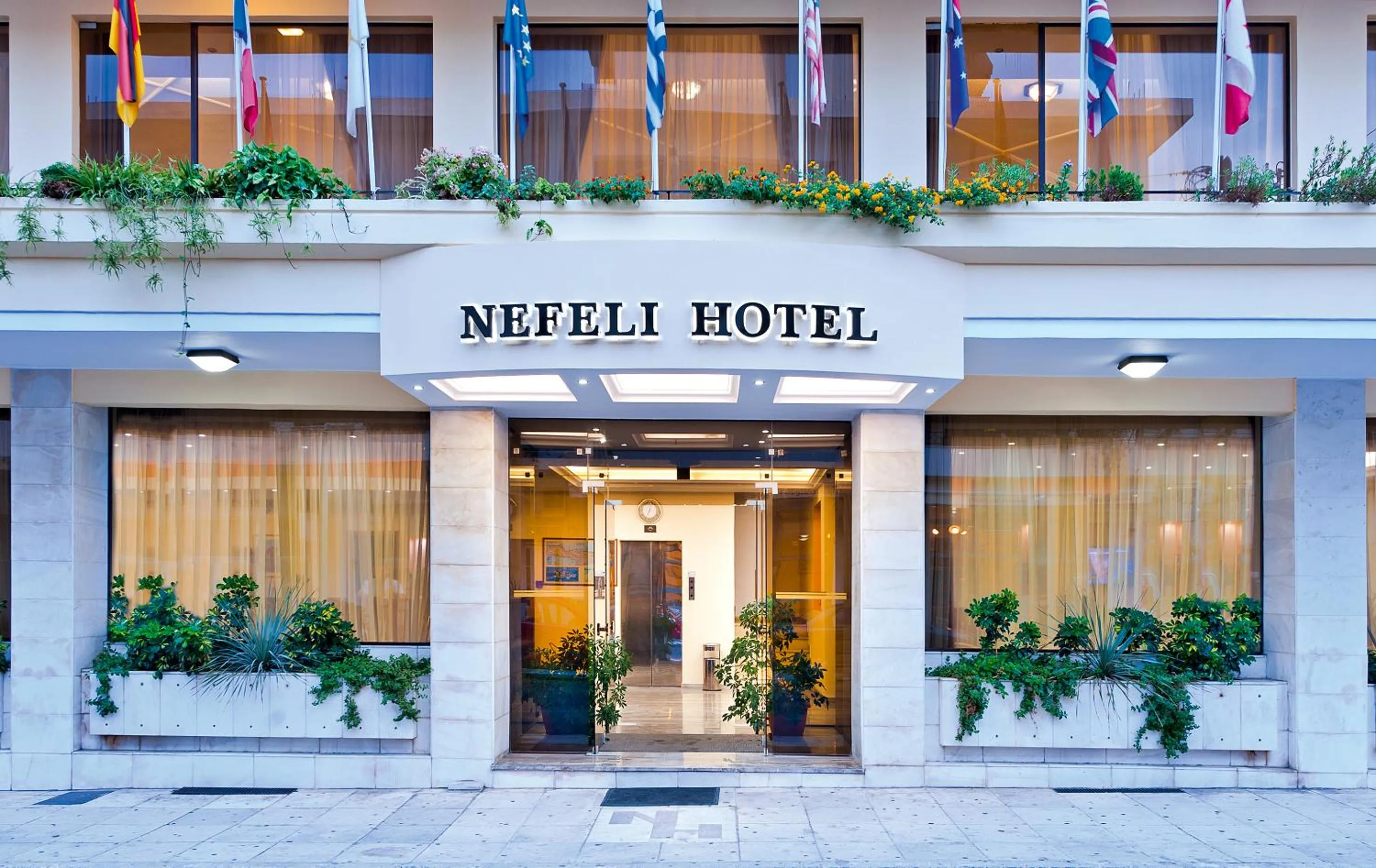 Facade/entrance in Nefeli Hotel