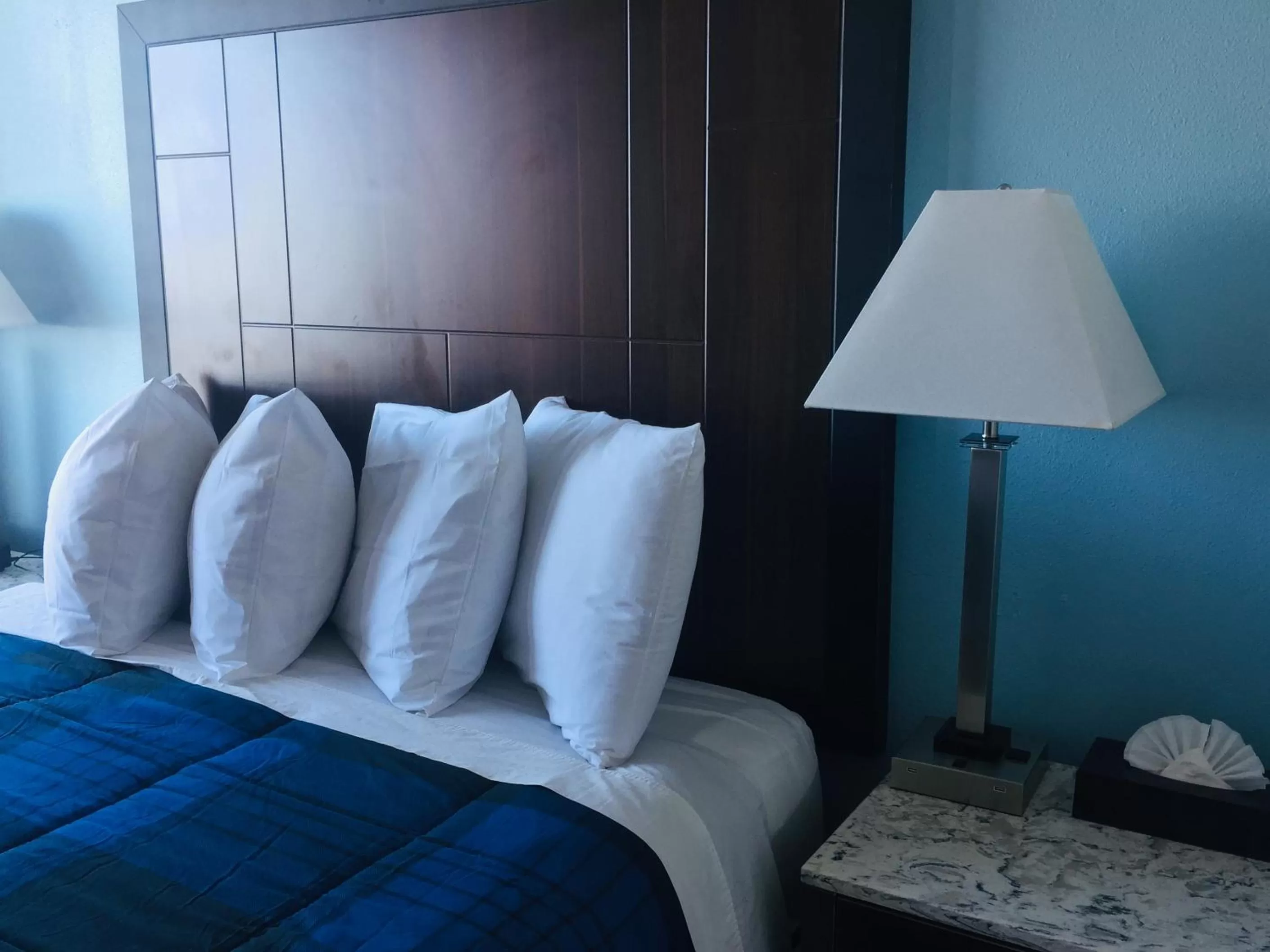 Bed in Dolphin Cove Motel