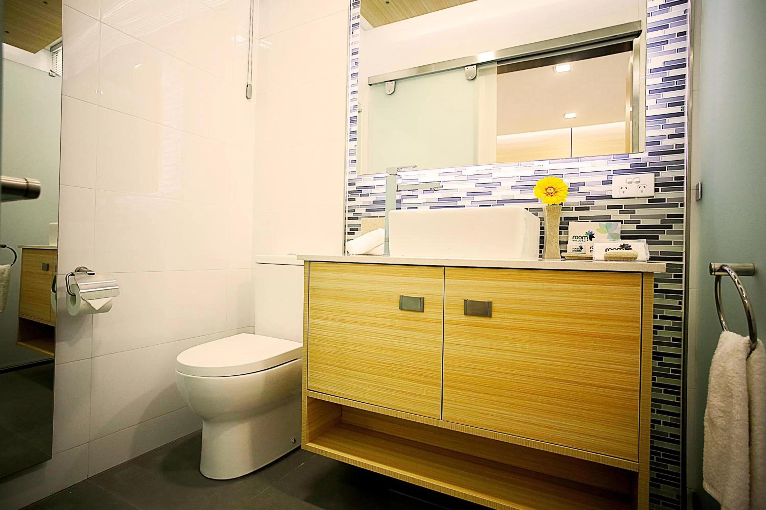 Toilet in Trip Motel Gatton