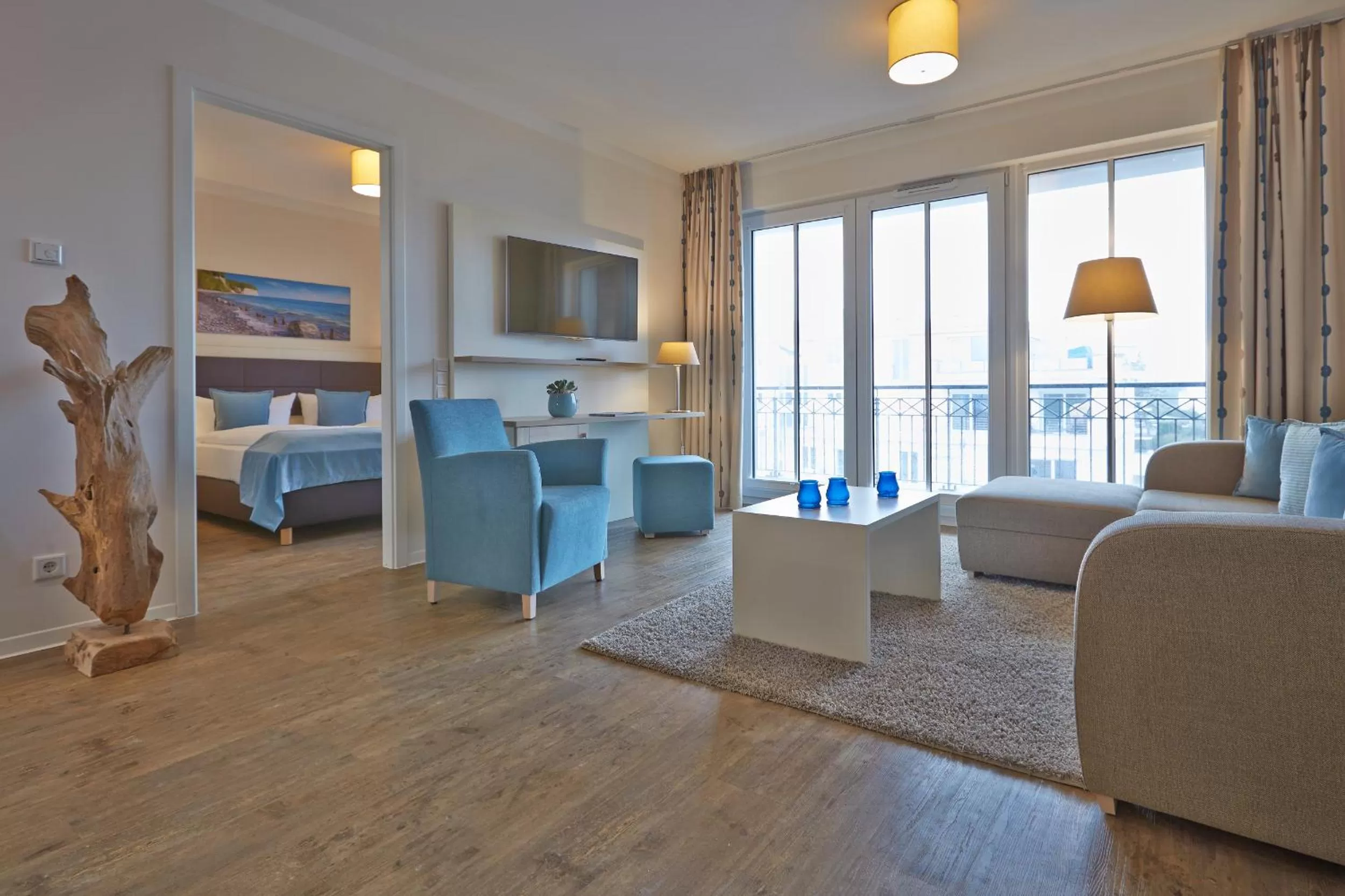 Living room in Aparthotel Waterkant Suites - Fewos am Meer mit SPA