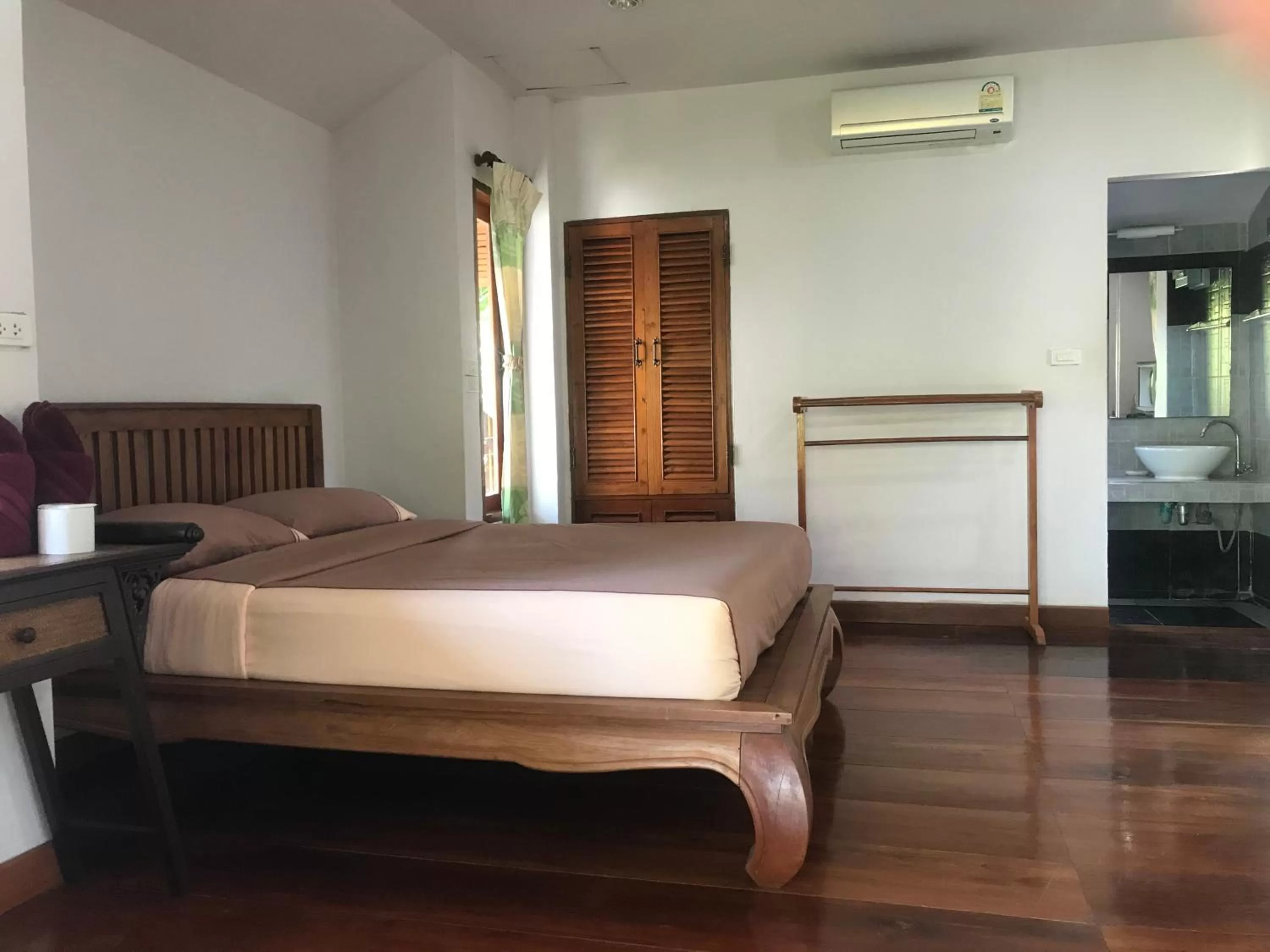 Bed in Pai Loess Resort