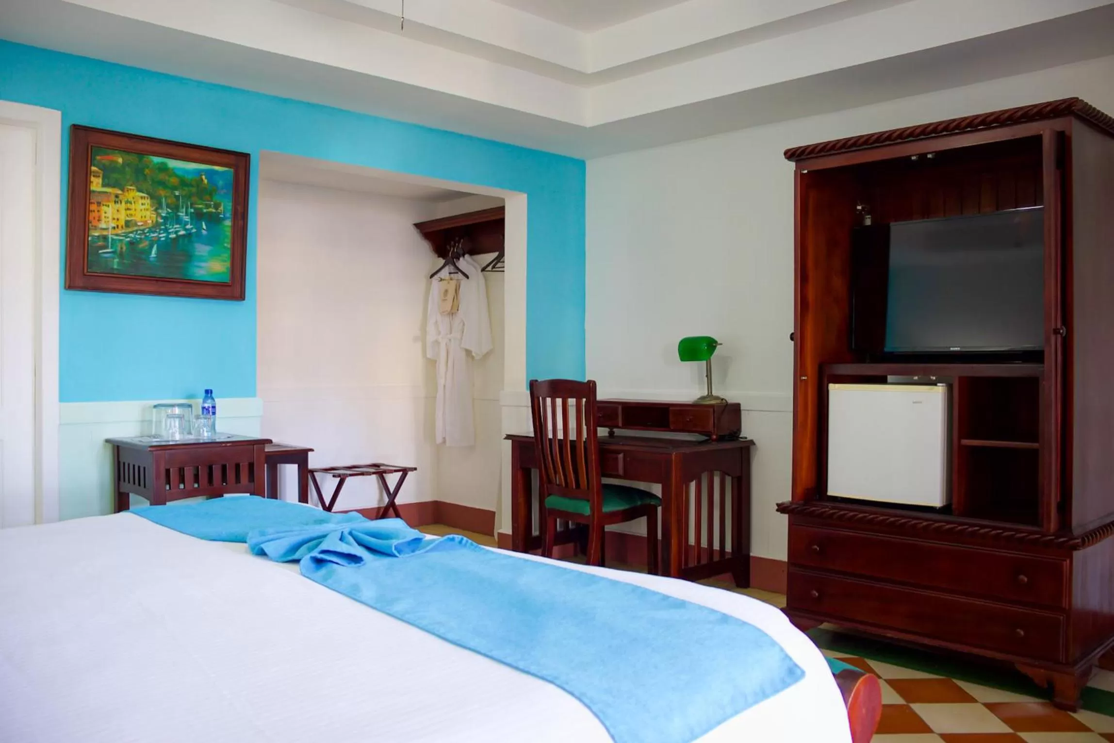 Bed in Hotel Victoriano