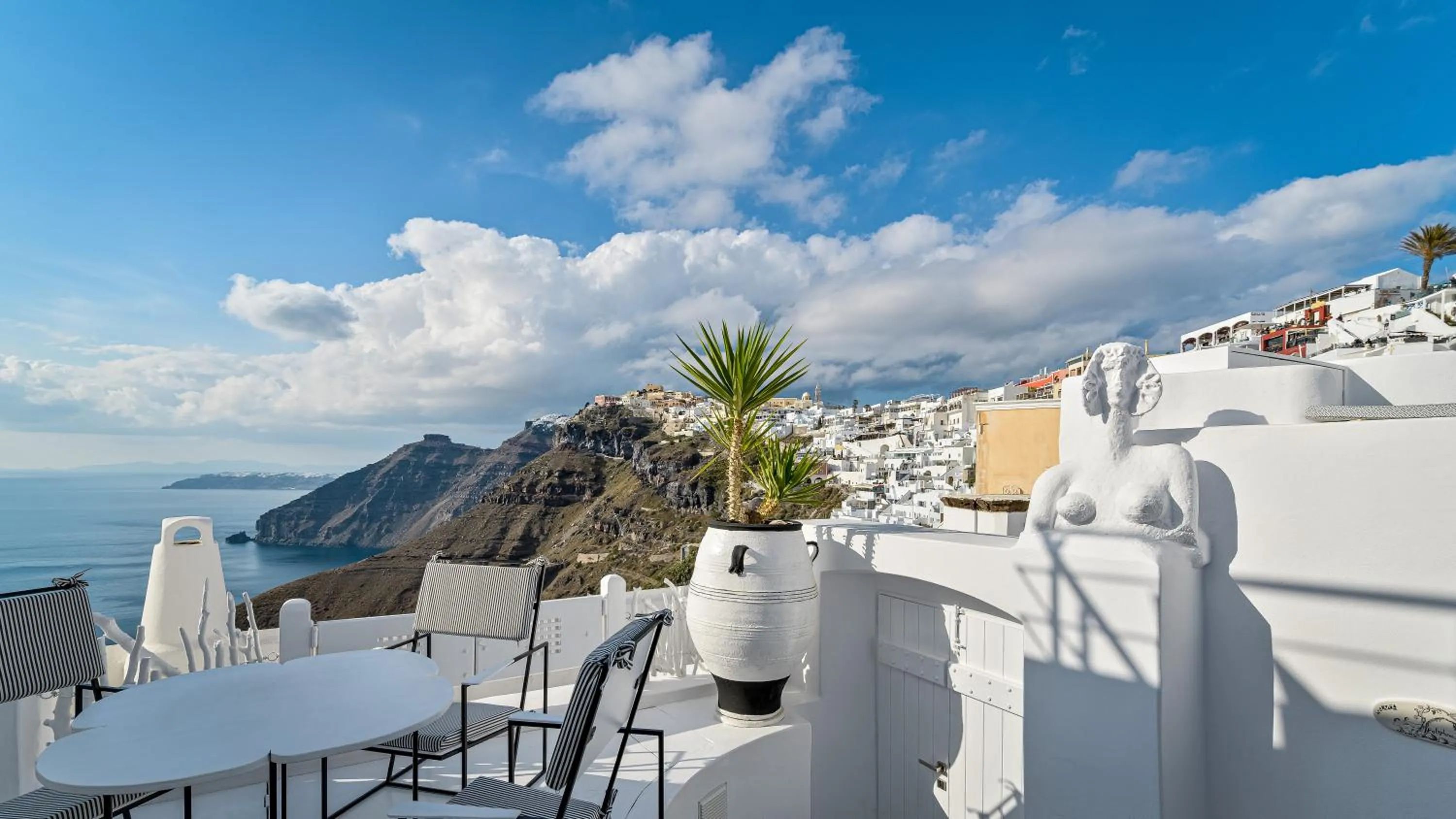 Patio in Trieris Villa & Suites