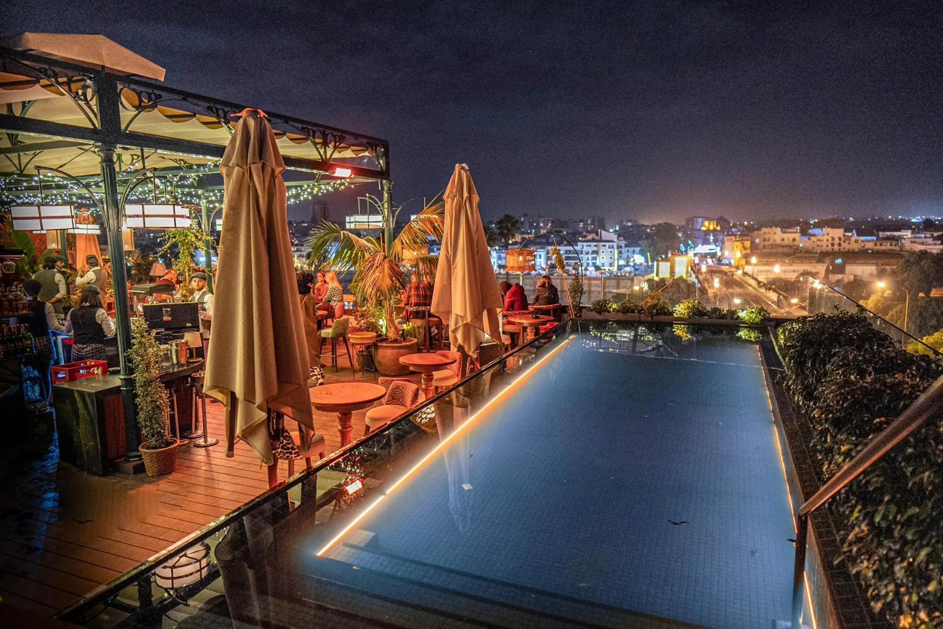 Balcony/Terrace in Hotel Lobby