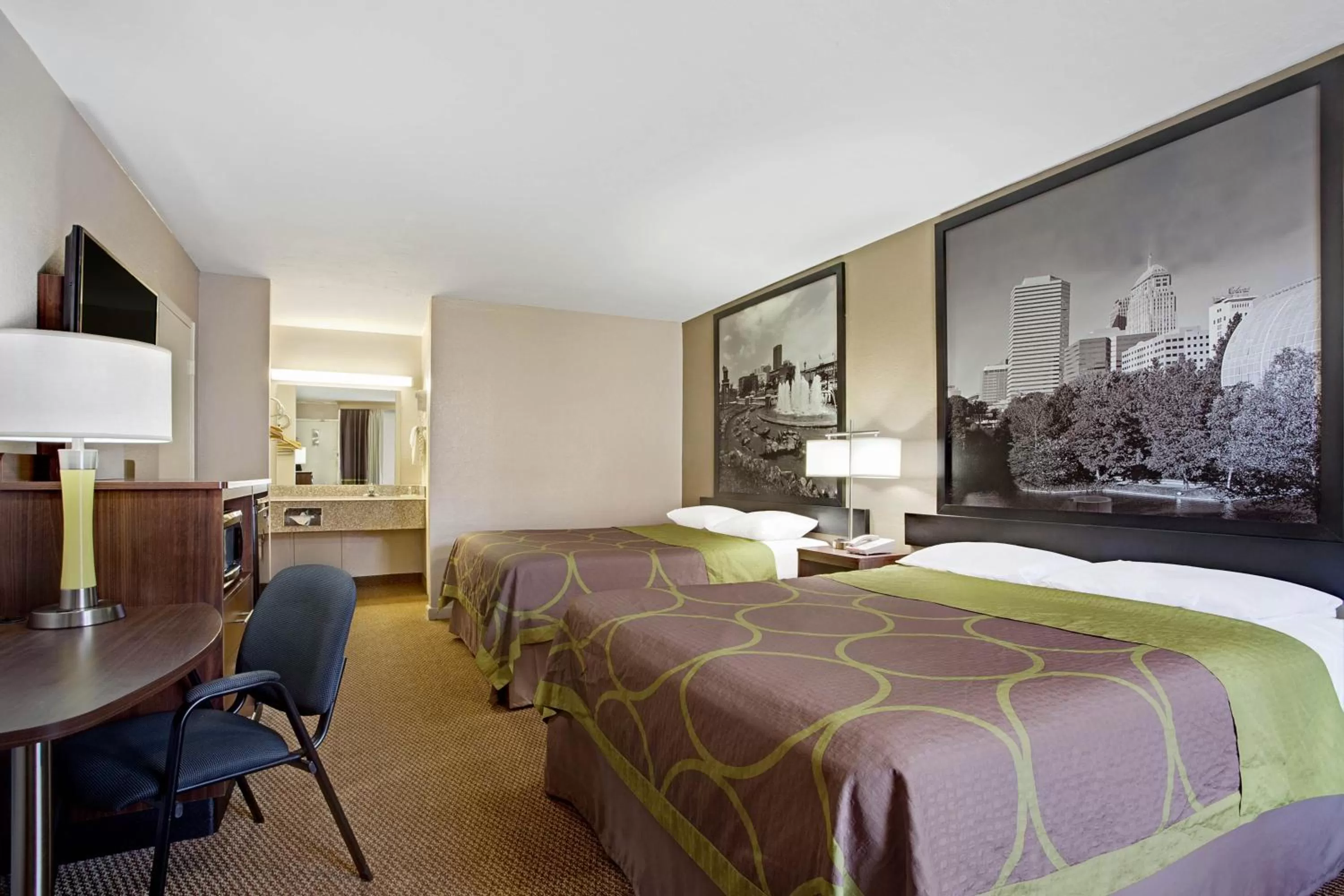 Double Room with Two Double Beds - Smoking in Super 8 by Wyndham Oklahoma/Frontier City