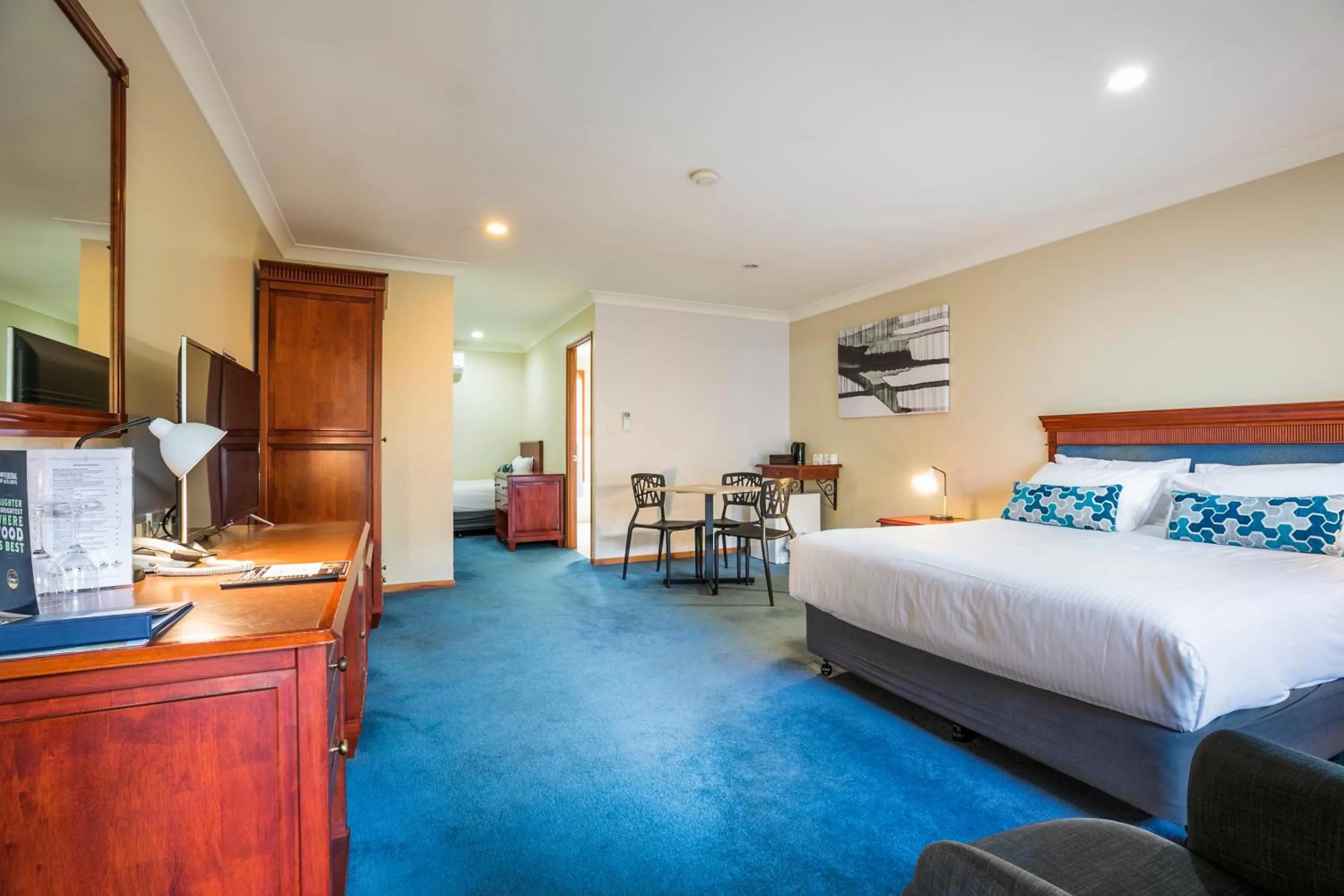 Seating area, Bed in Nightcap at Federal Hotel Toowoomba